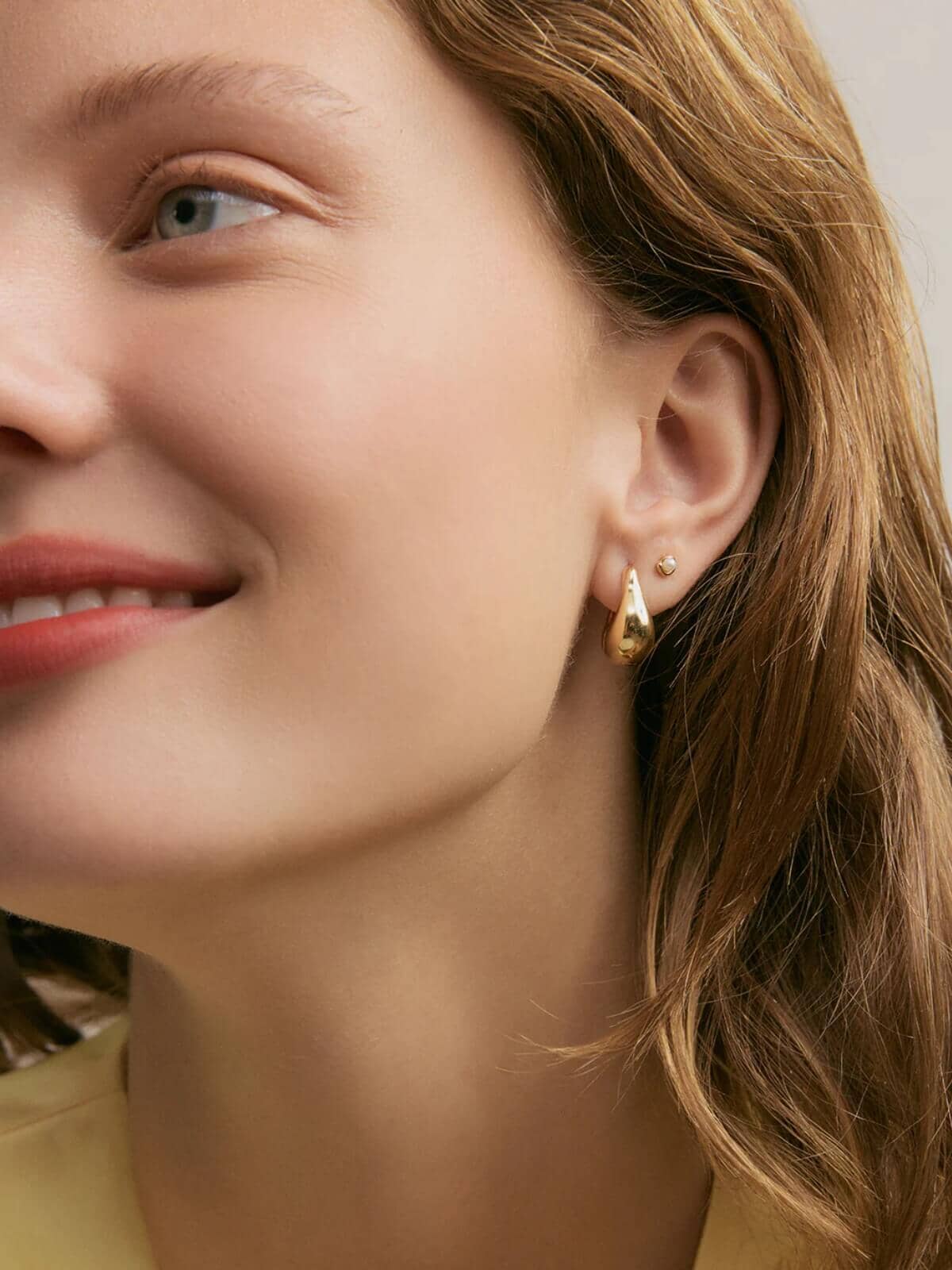 Tina Hoops - Gold Earrings Jolie & Deen 