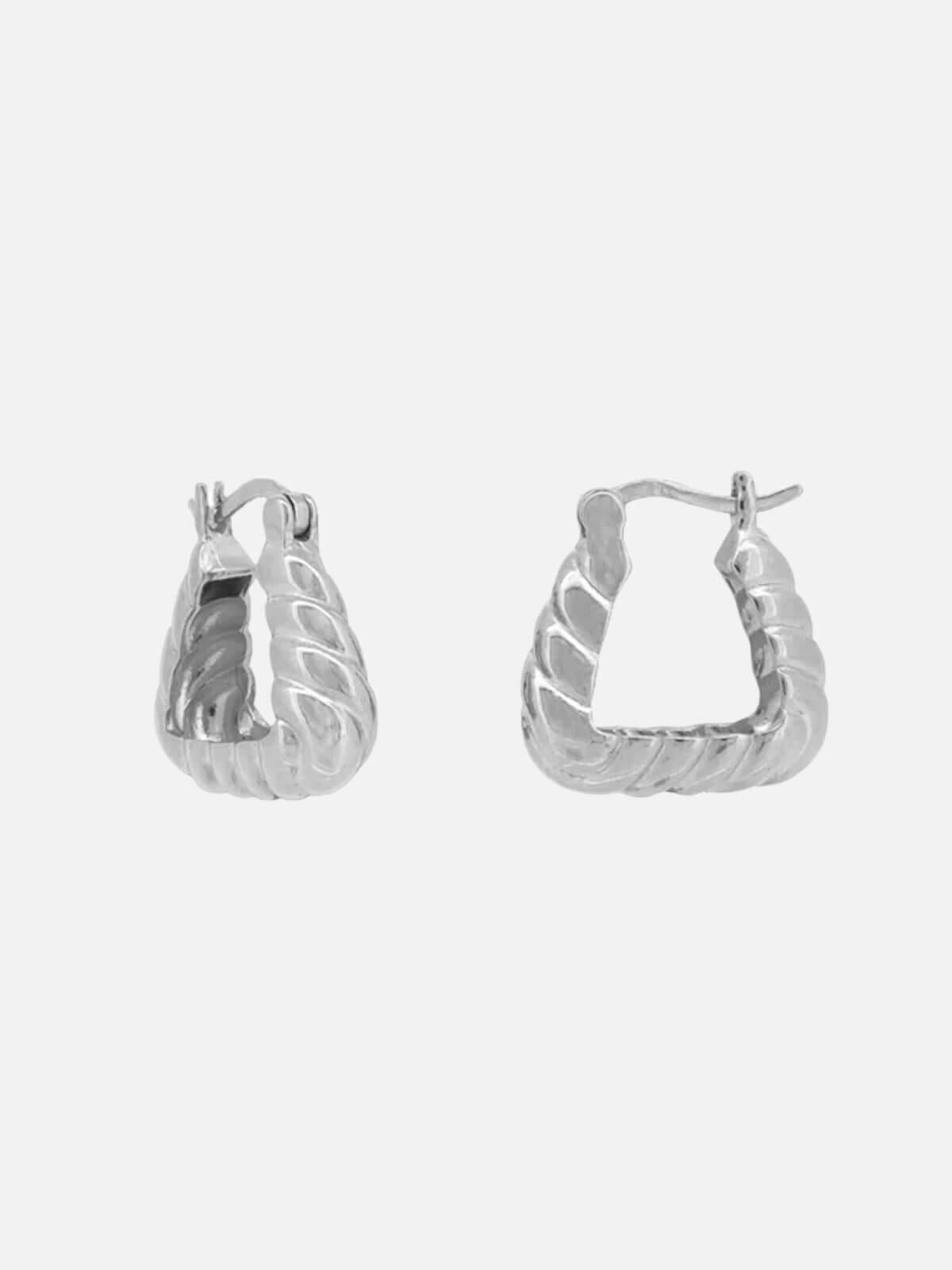Jolie & Deen | Yuji Hoops - Silver | Perlu