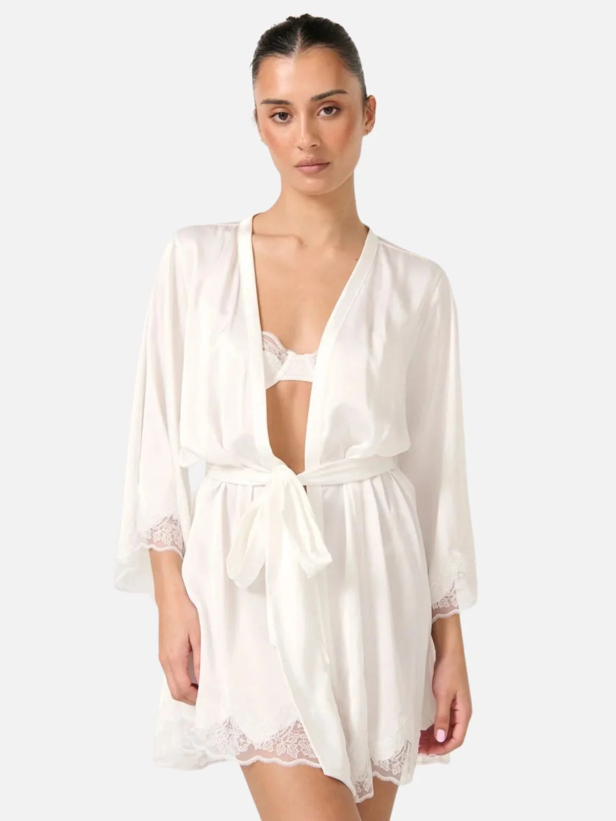 Kensie Robe - Ivory