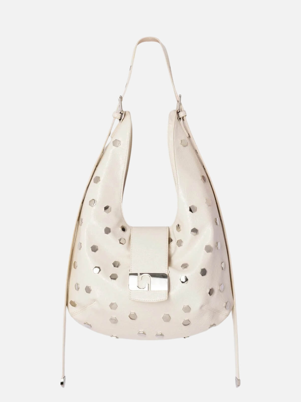 Vixen Studs Bag - Ecru