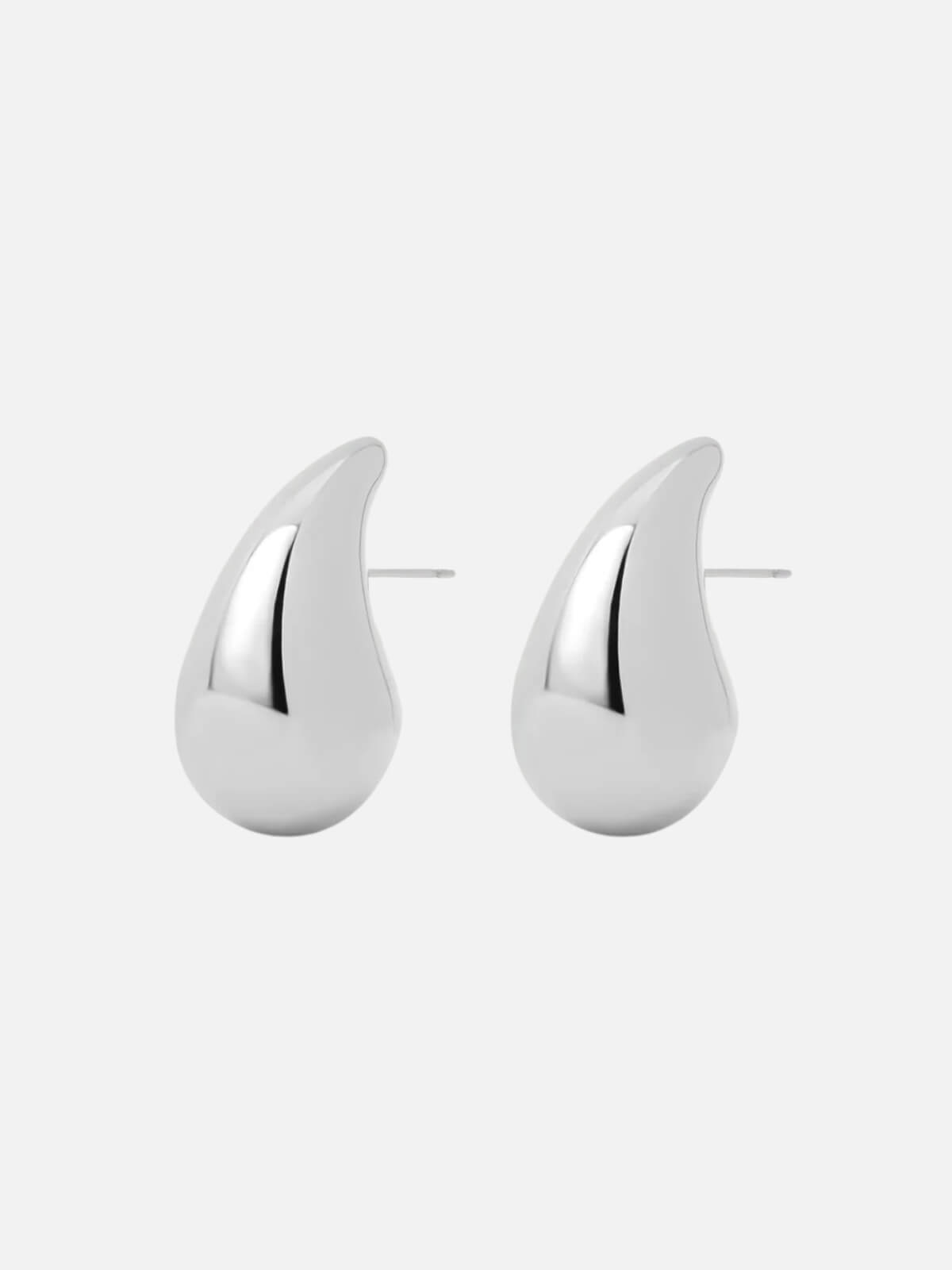 Gia Hoops - Silver