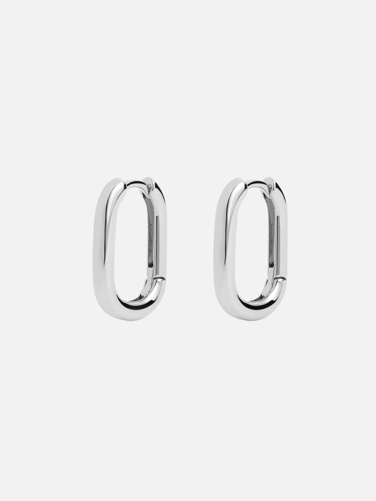 The Chain Link Huggies - Silver