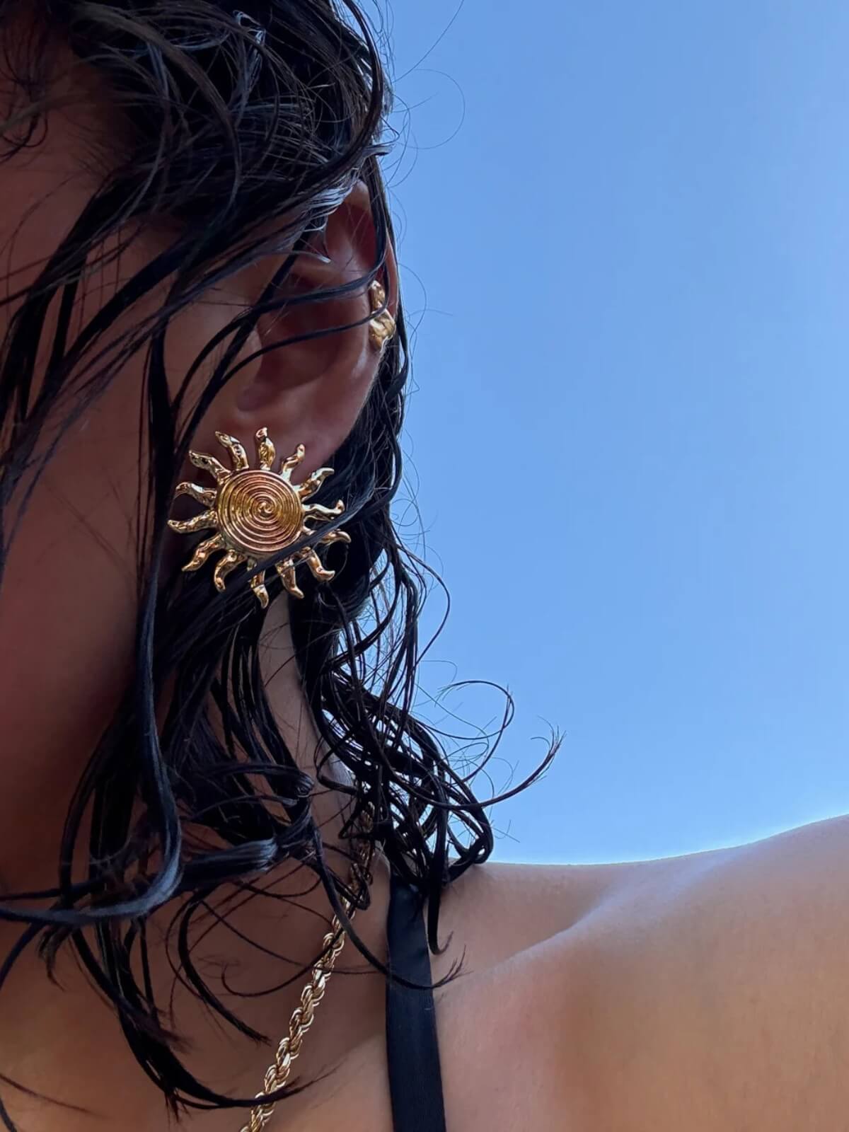The Ibizia Sun Earrings - Gold
