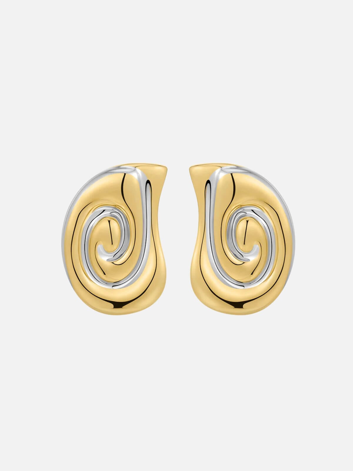 Luv AJ | The Two-Tone Coquille Studs | Perlu