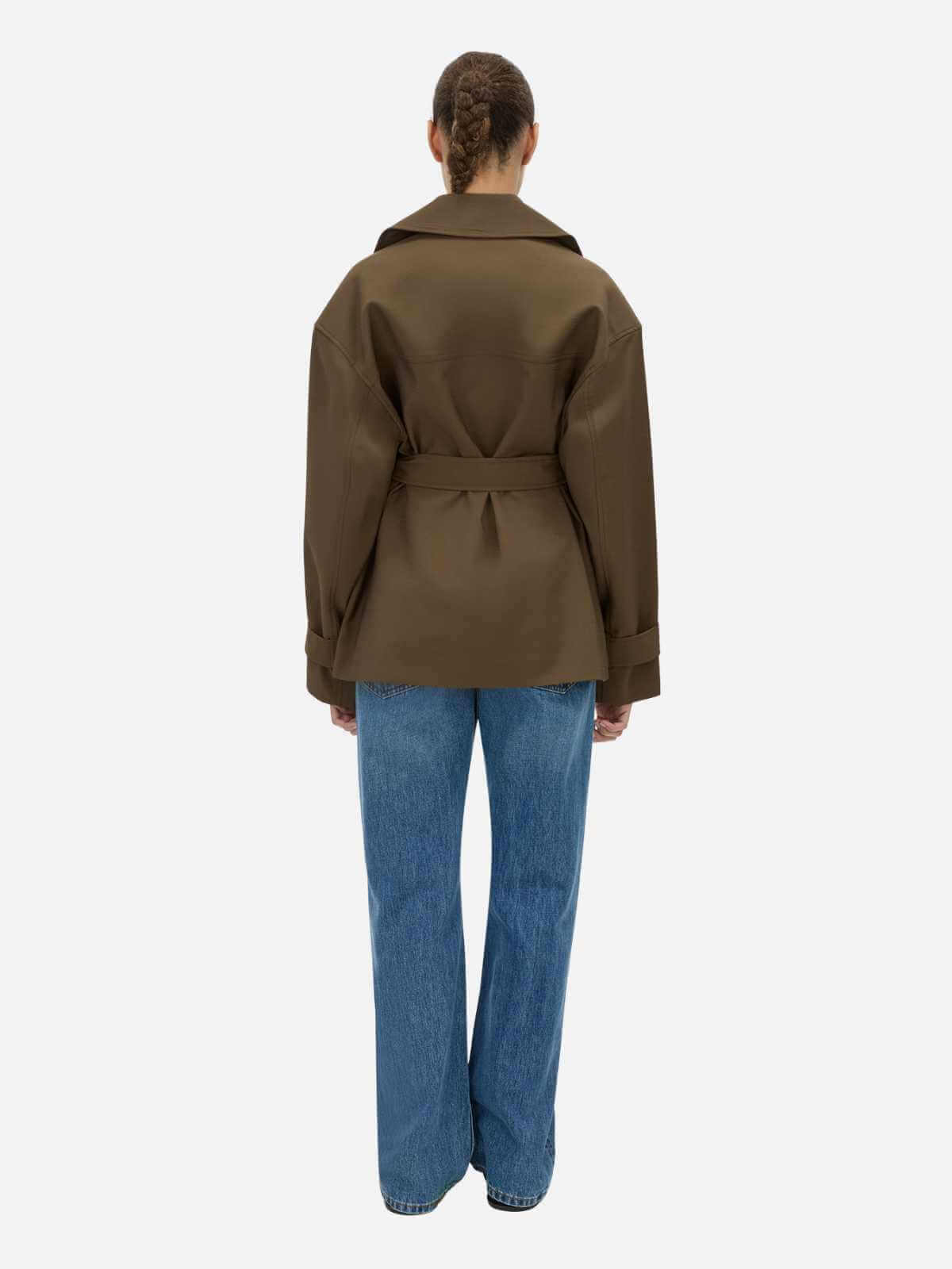 Malia Belted Jacket - Mocha