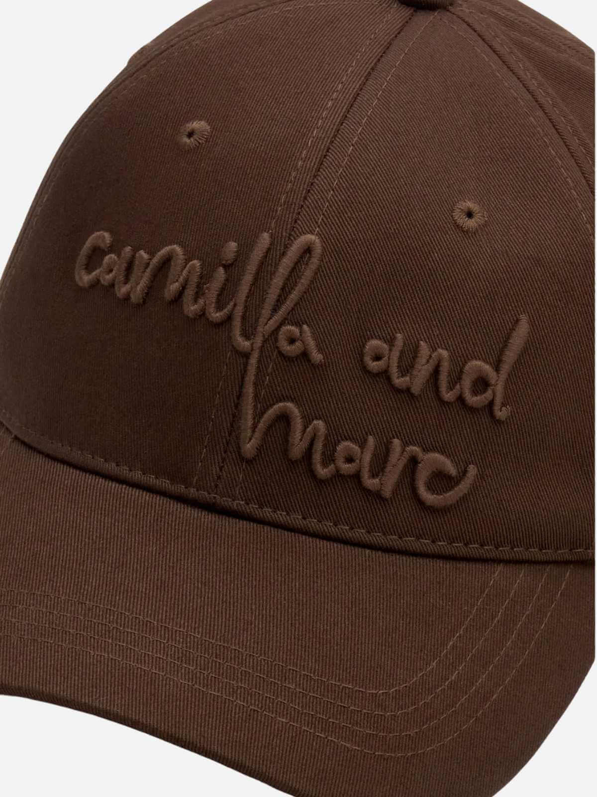 Maren Embroidered Cap - Chocolate