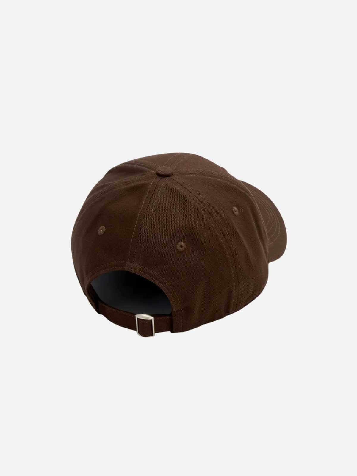 Maren Embroidered Cap - Chocolate
