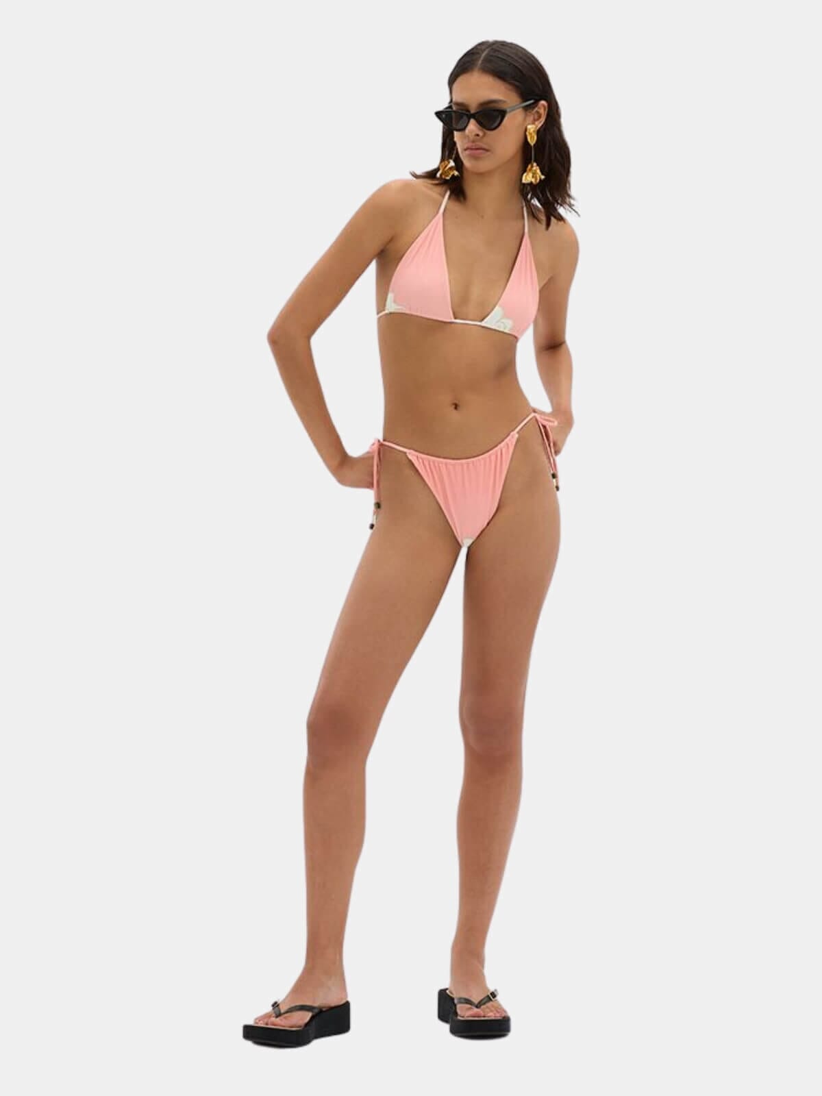 MUMA World | Eden Scene Reversible Bikini Top - Pink | Perlu