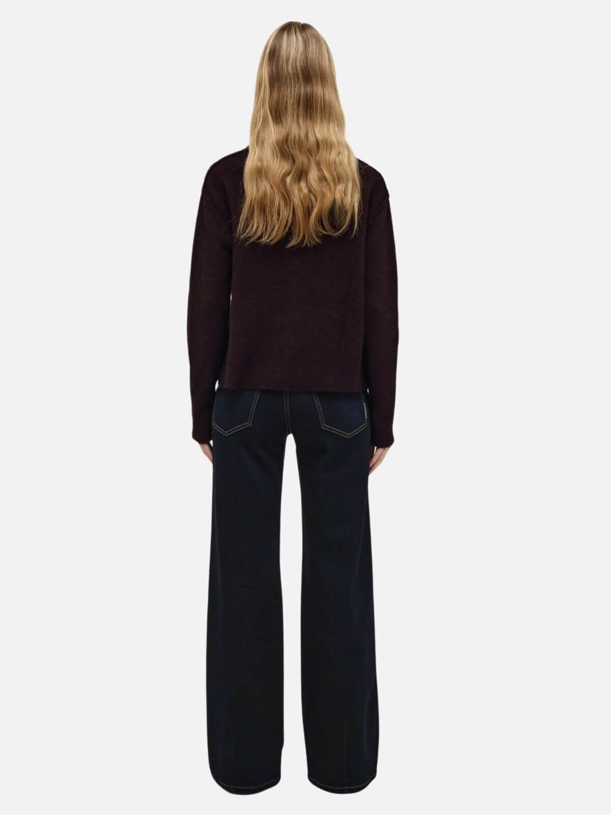 Neuw Denim | Alpaca Blend Crew - Pinot | Perlu