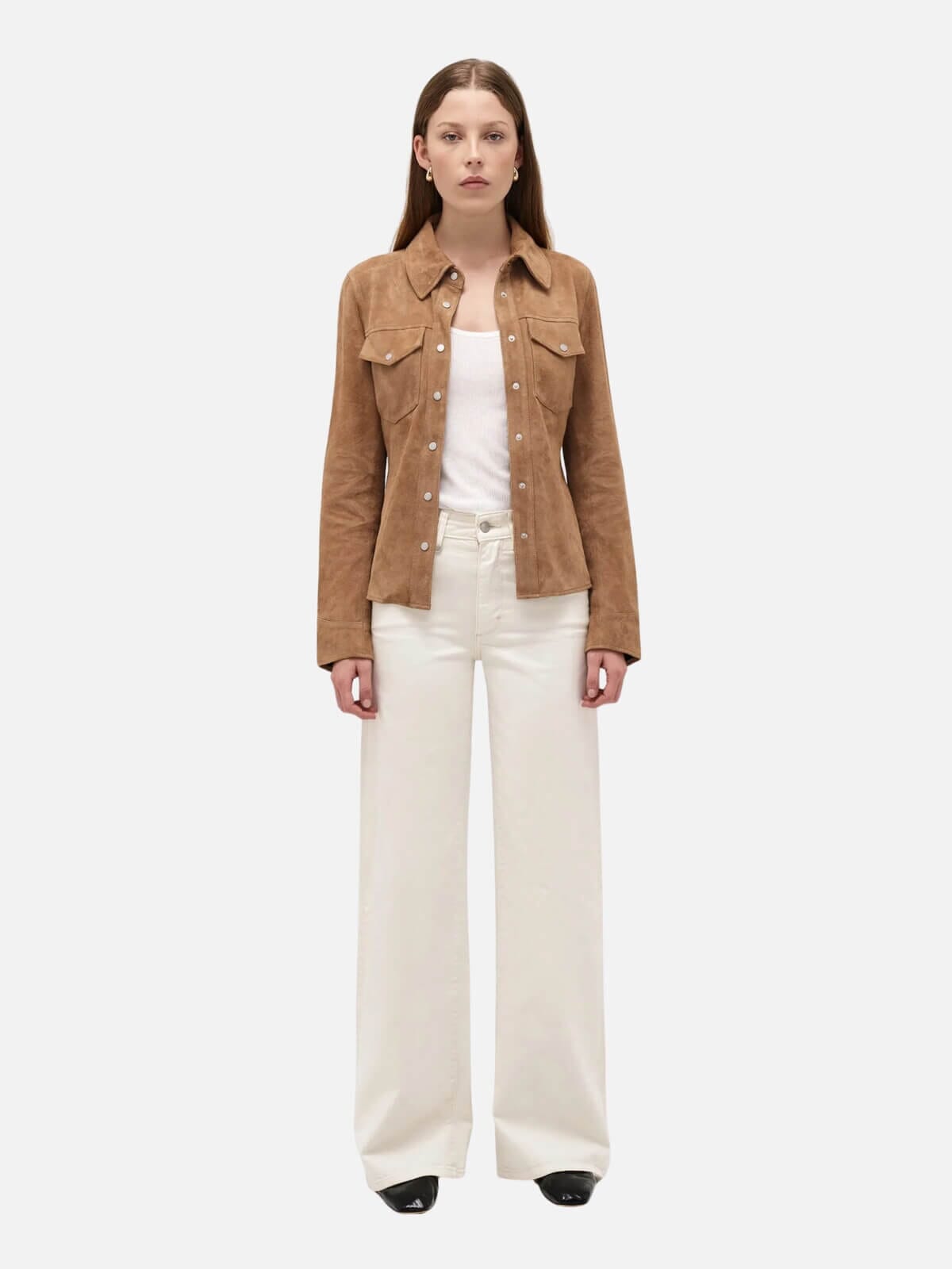 Eva Wide - Cream Jeans Neuw Denim 