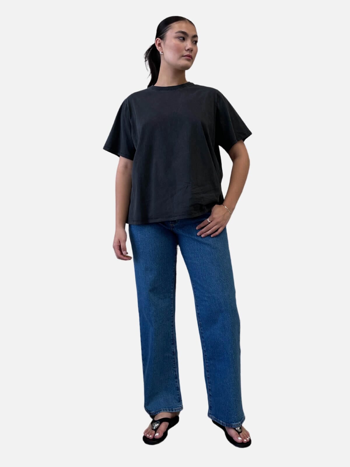 Nova Tee - Washed Black Tops Neuw Denim 