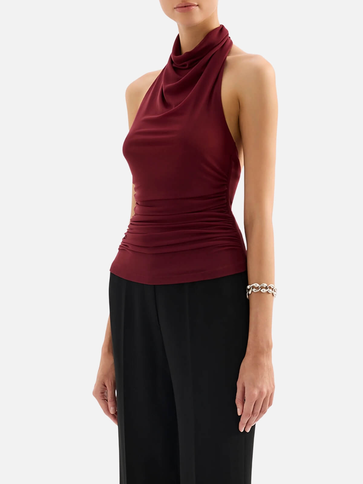 Abru Halter Top - Cherry