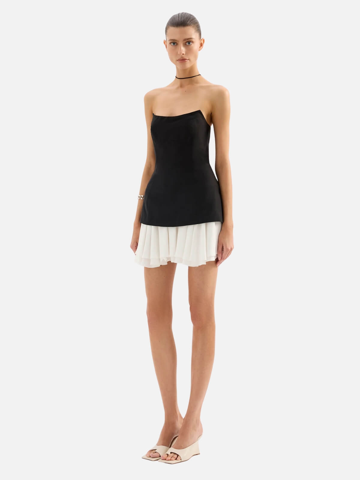 Noosha Mini Dress - Black Splice