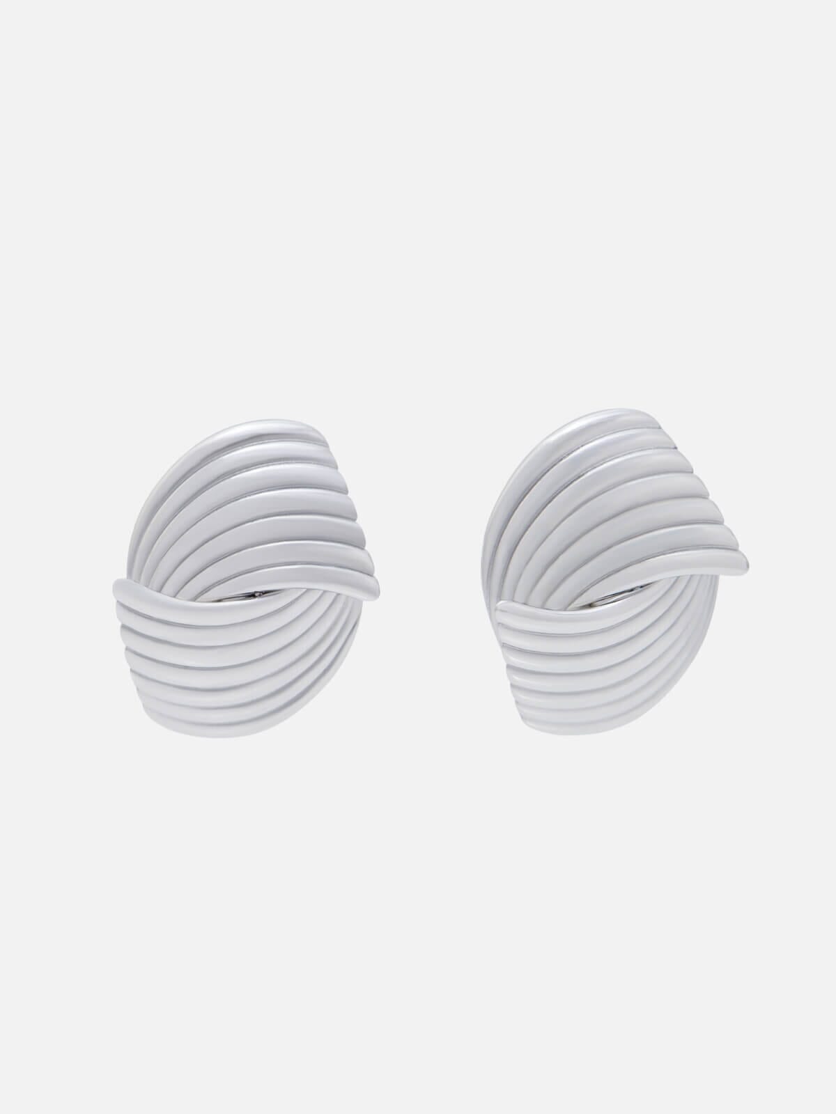 Husk Earrings - Silver Earrings NOAH THE LABEL 