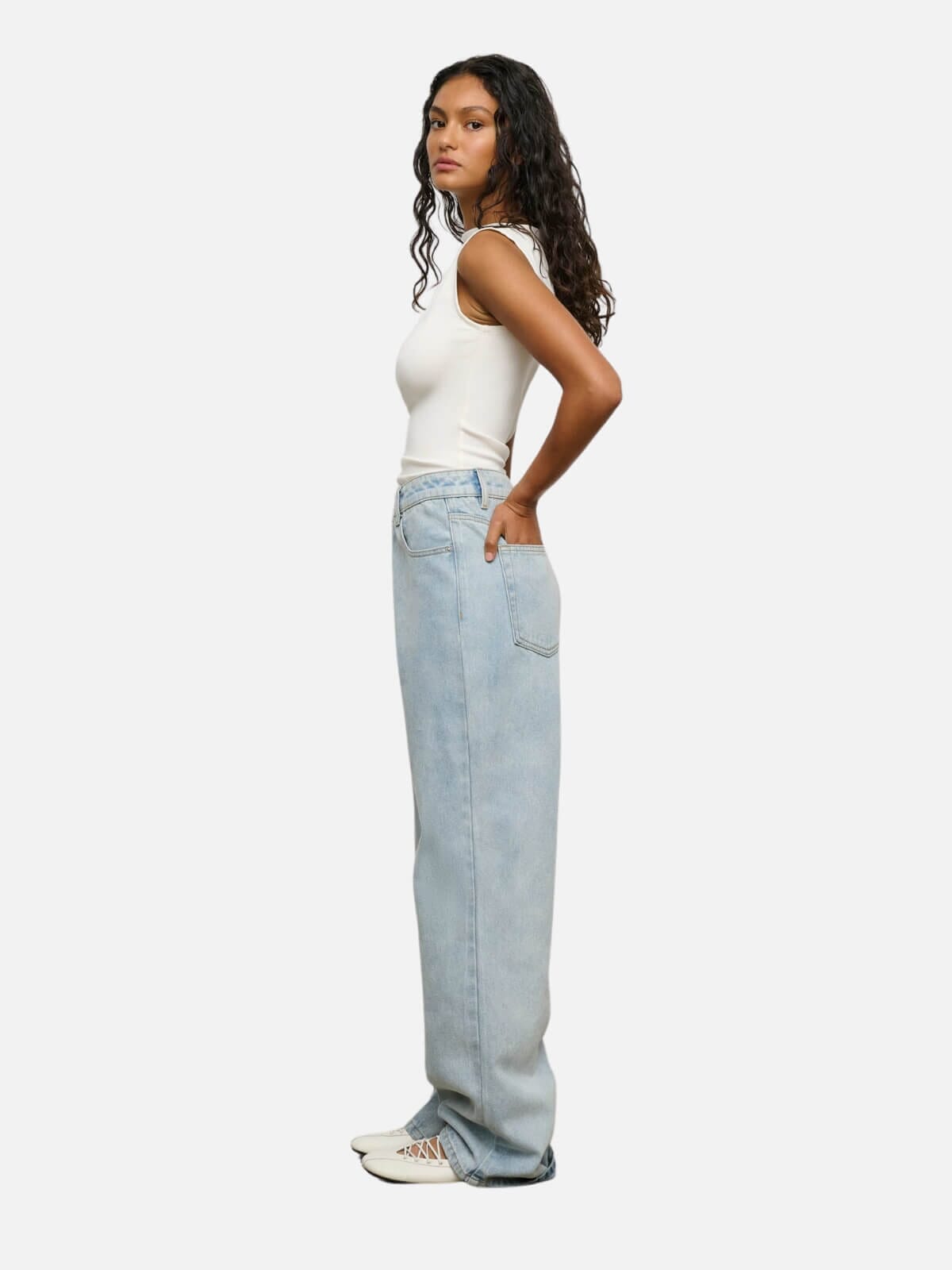 Ciera Asym Top - Chalk
