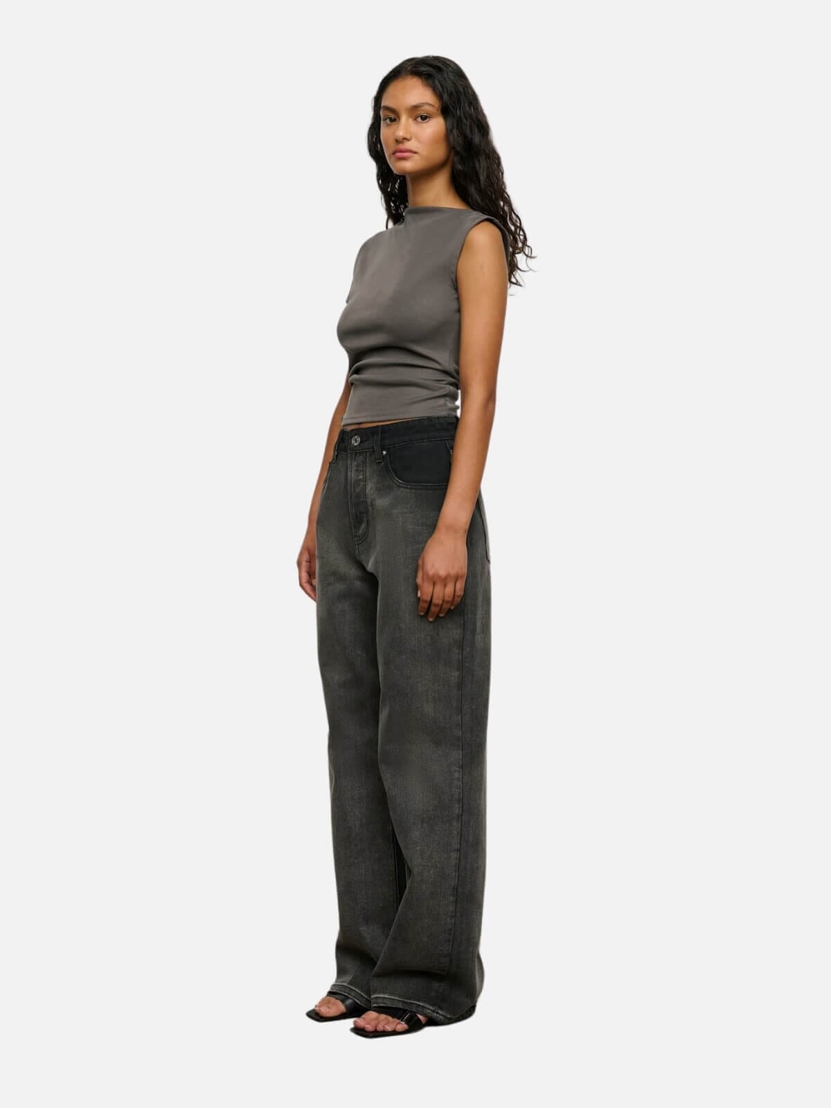 Ciera Asym Top - Slate Tops One Of Others 