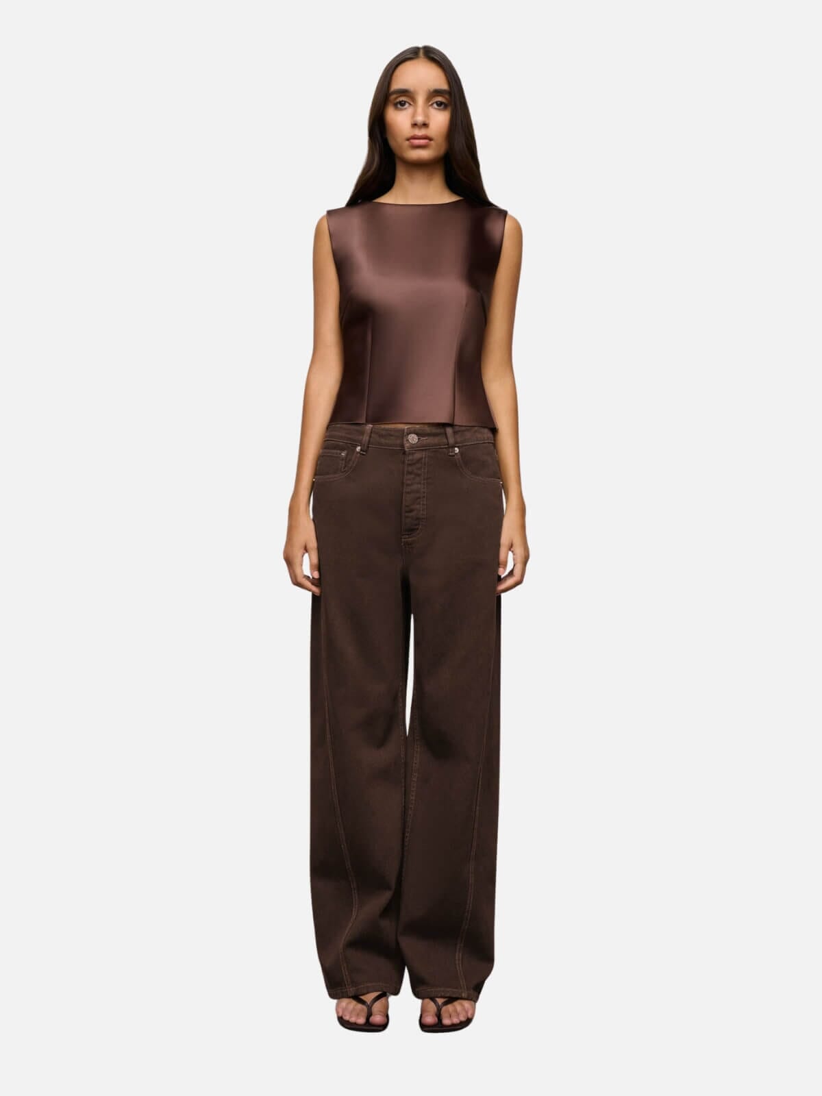 One Of Others | Everly Top - Cacao | Perlu