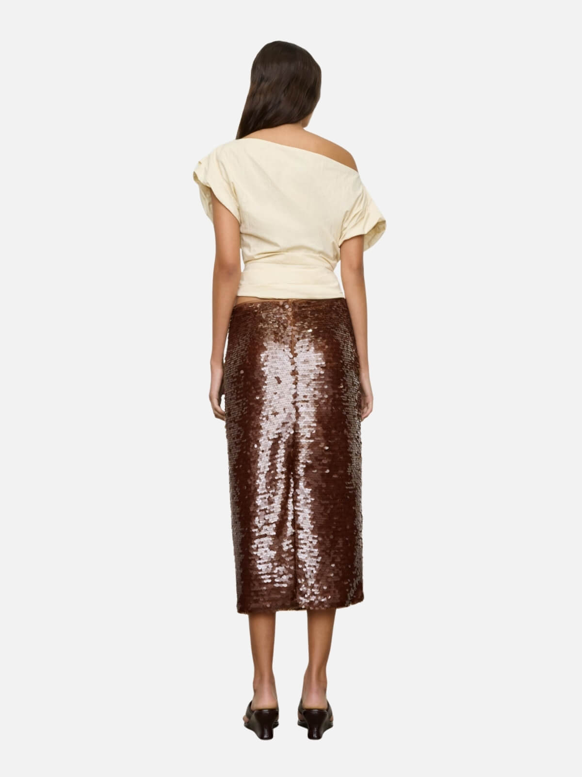 One Of Others | Kendall Skirt - Coffee | Perlu