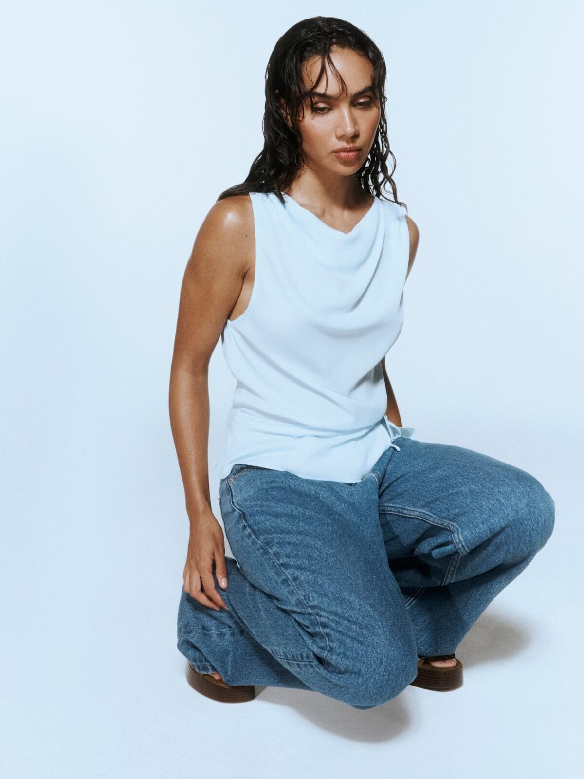 Lennon Top - Ice Blue Tops One Of Others 