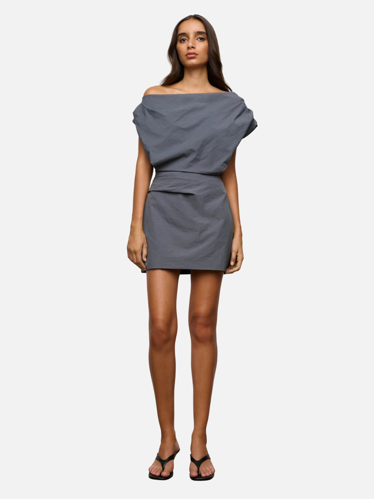 One Of Others | Pallas Mini Dress - Slate | Perlu