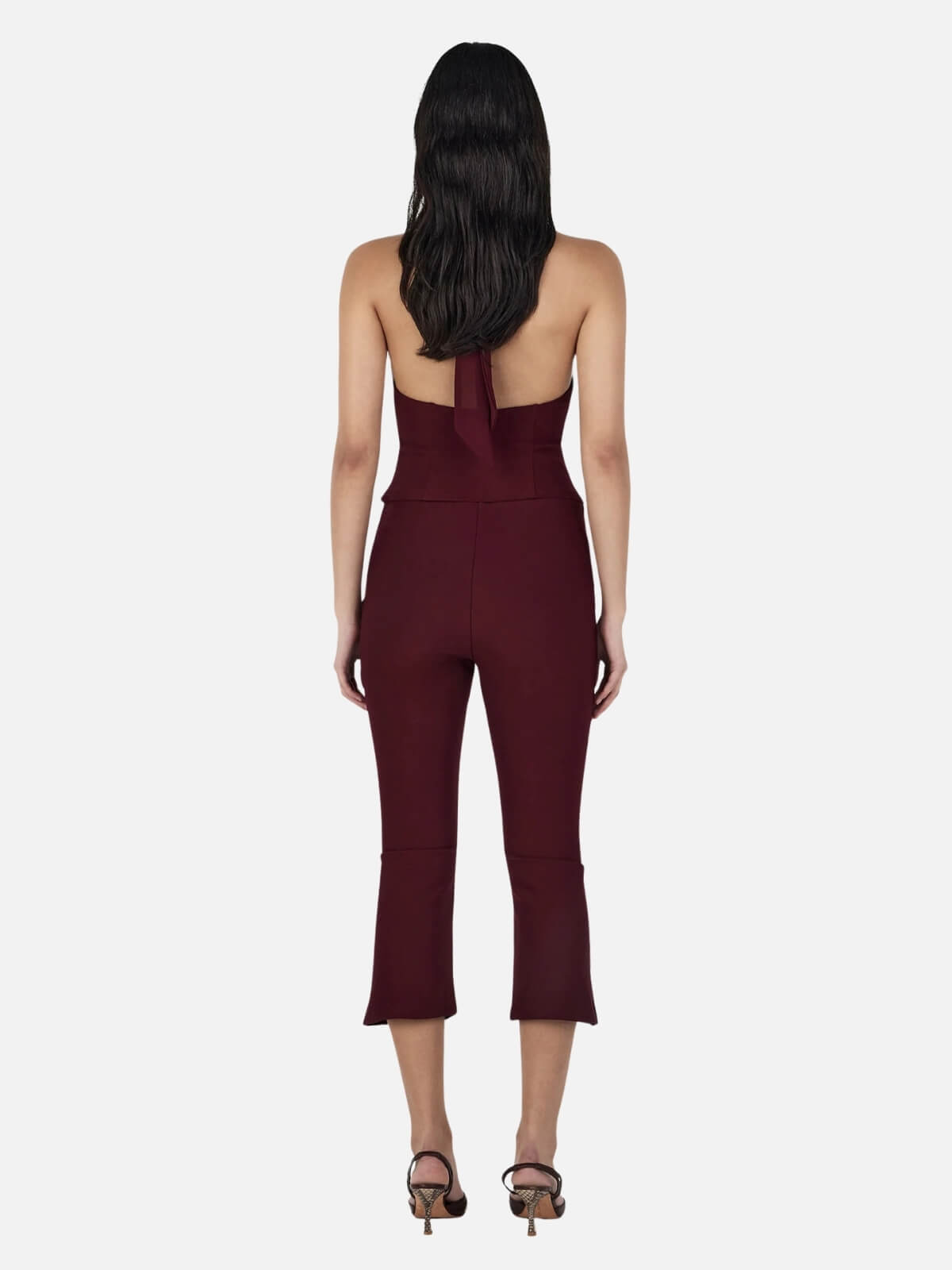 Chelsea Halter Top - Burgundy