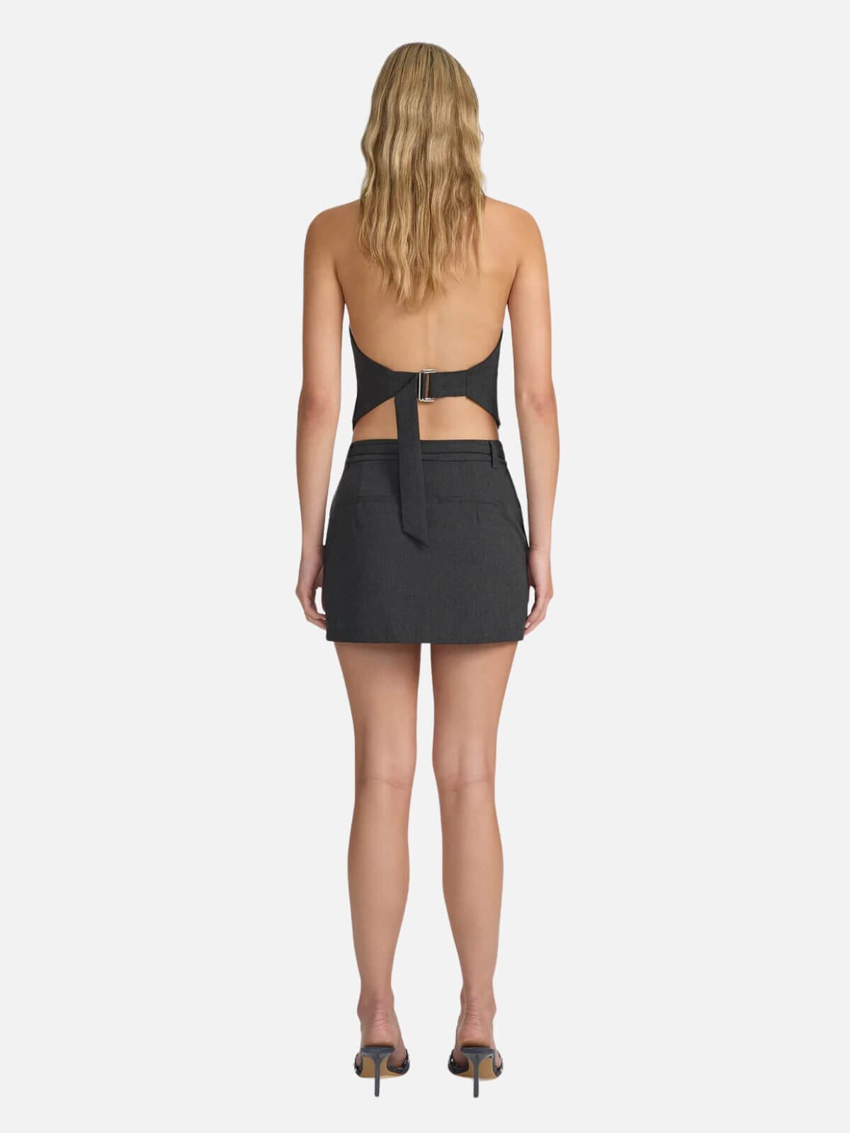 Gabe Mini Skirt - Graphite Skirts Ownley 