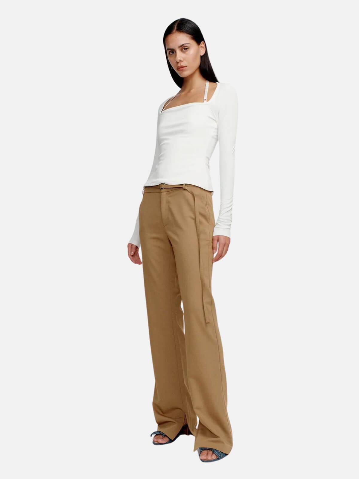 Ownley | Gavriel Suit Pant - Caramel | Perlu