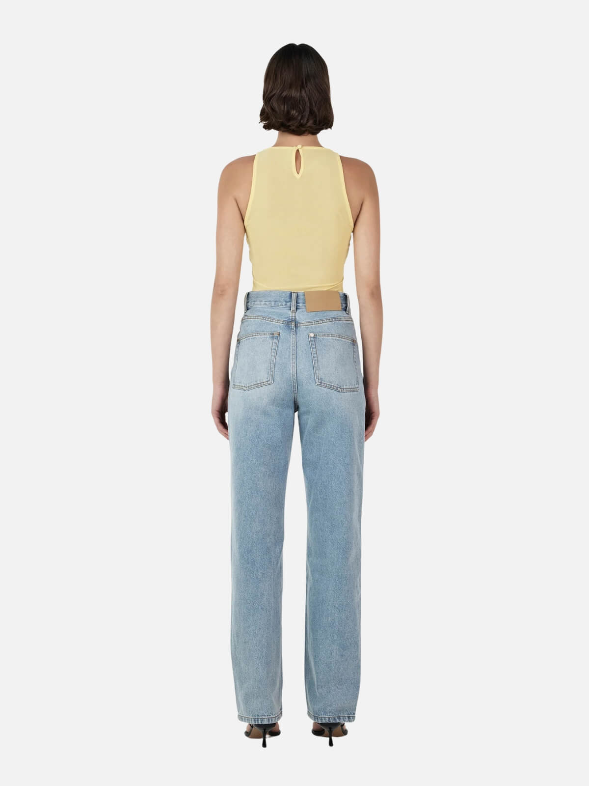 Halsey Mesh Top - Lemon