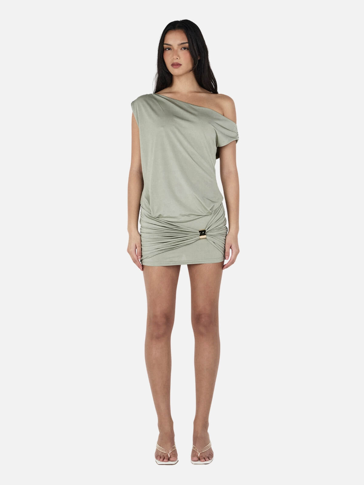Imani Mini Dress - Sage