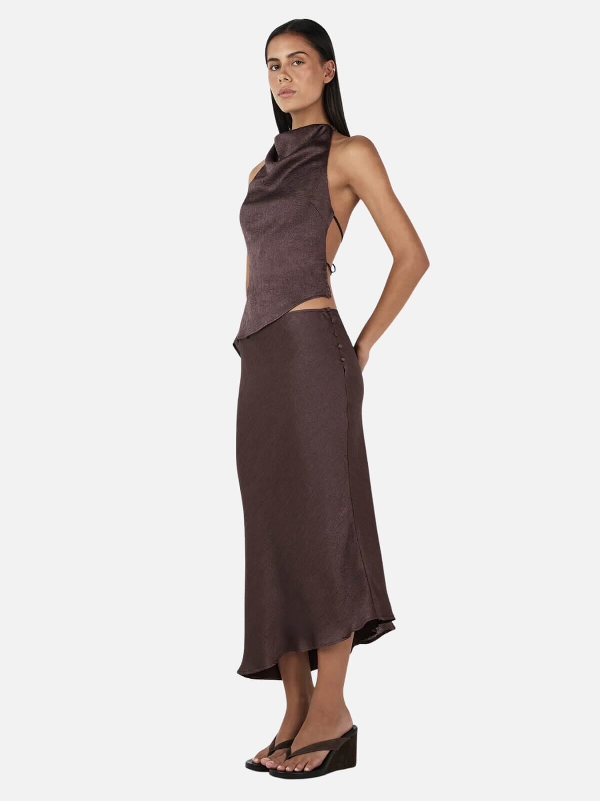 Lucie Asym Skirt - Mulberry Skirts Ownley 
