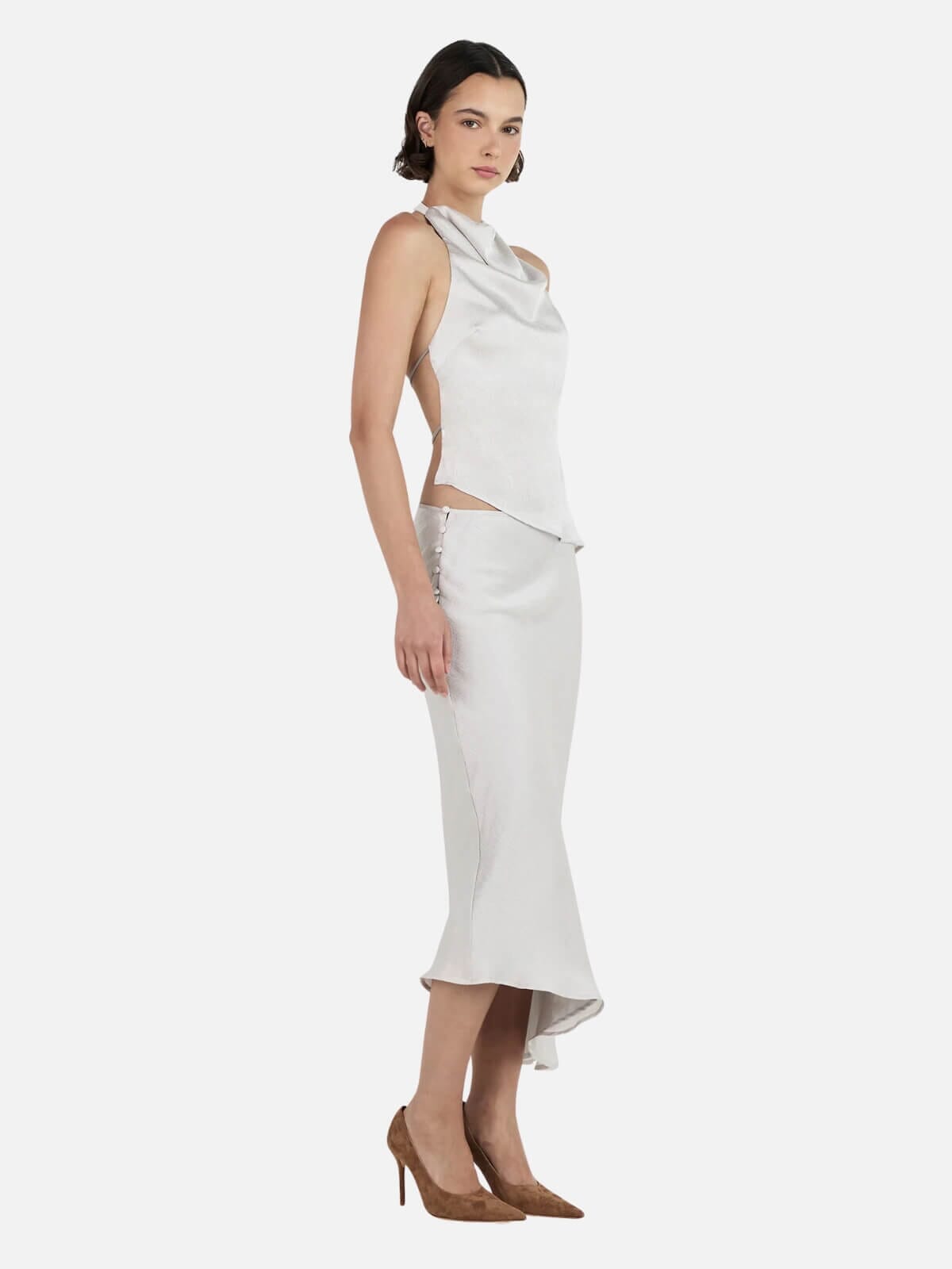 Iris Halter Top - Silver Tops Ownley 