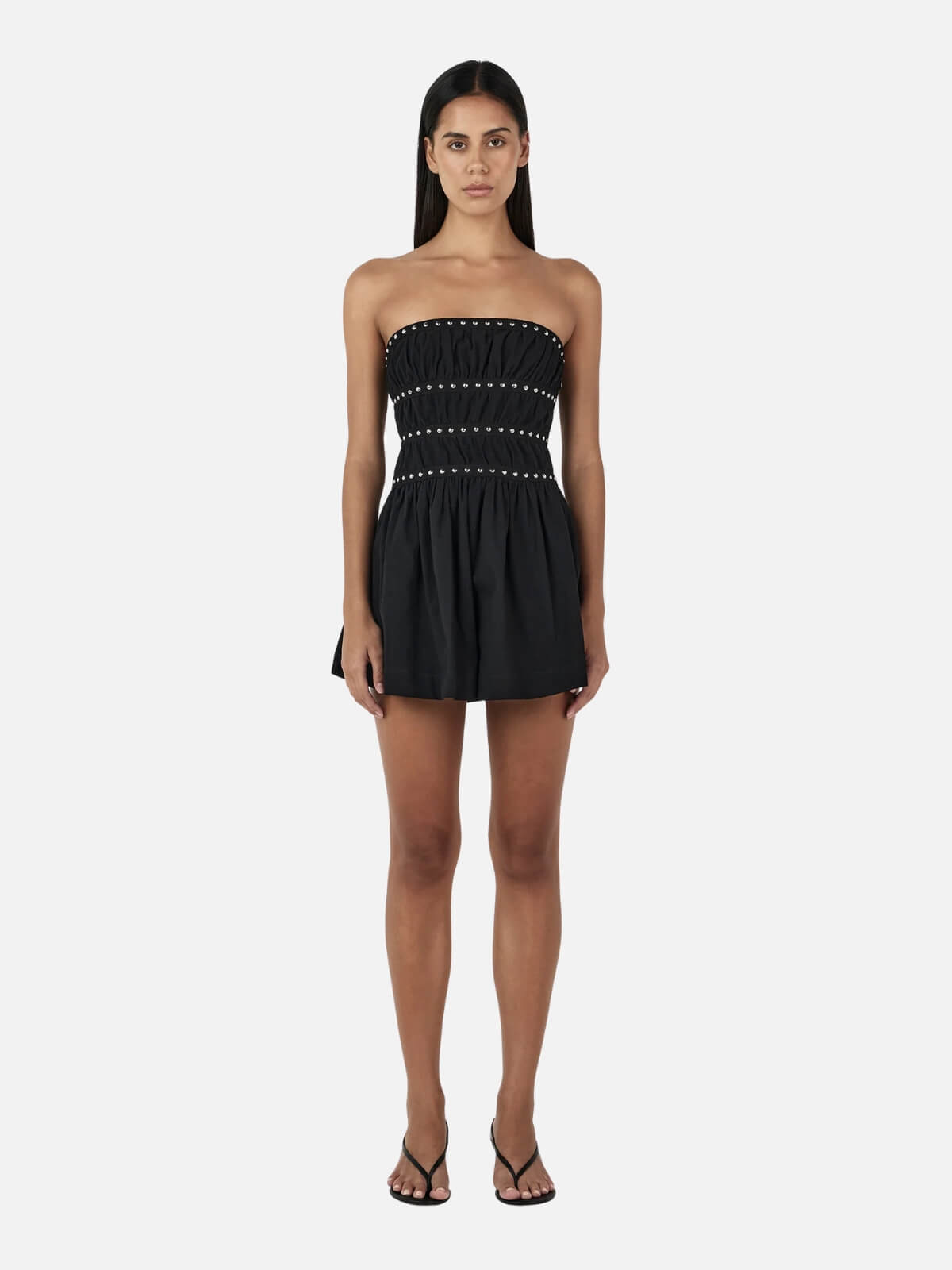 Jenny Studded Mini Dress - Black