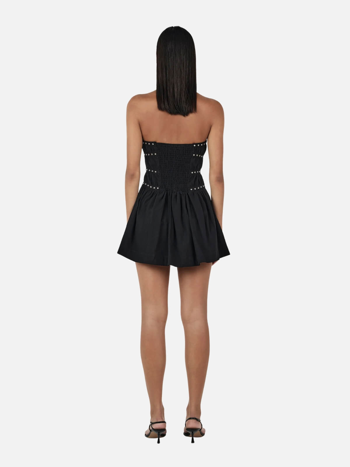 Jenny Studded Mini Dress - Black