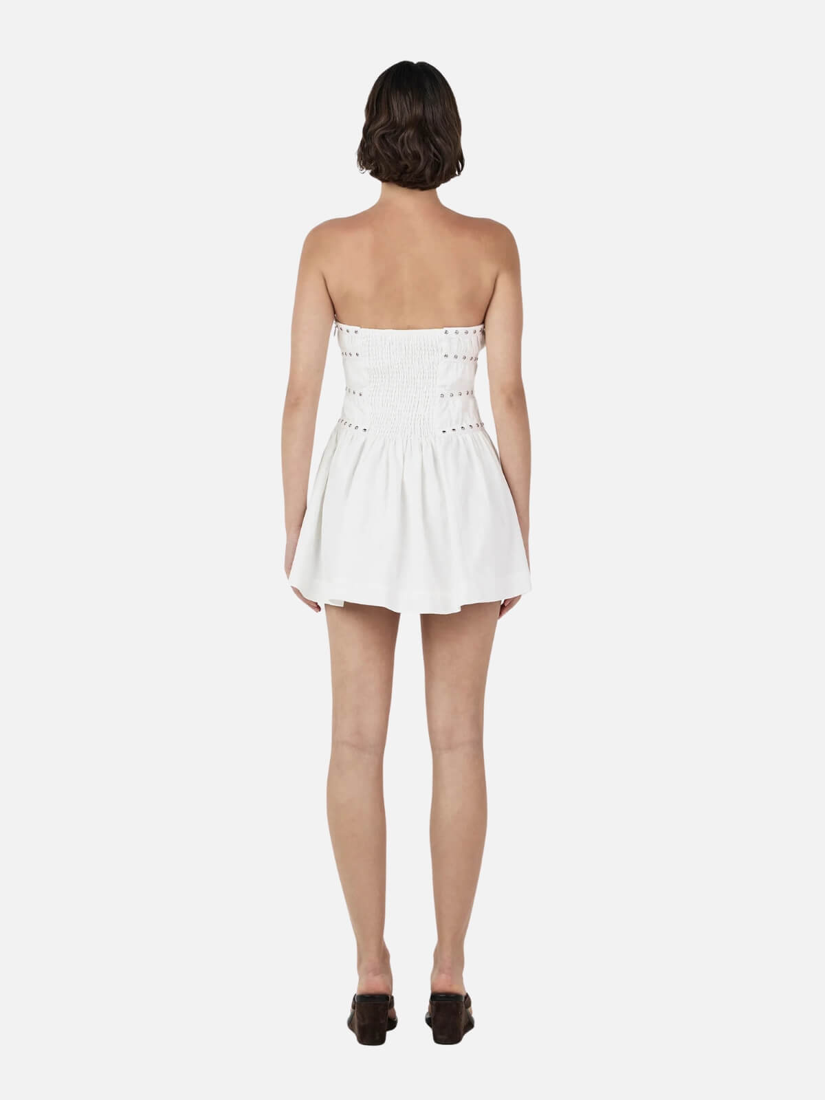 Jenny Studded Mini Dress - Ivory