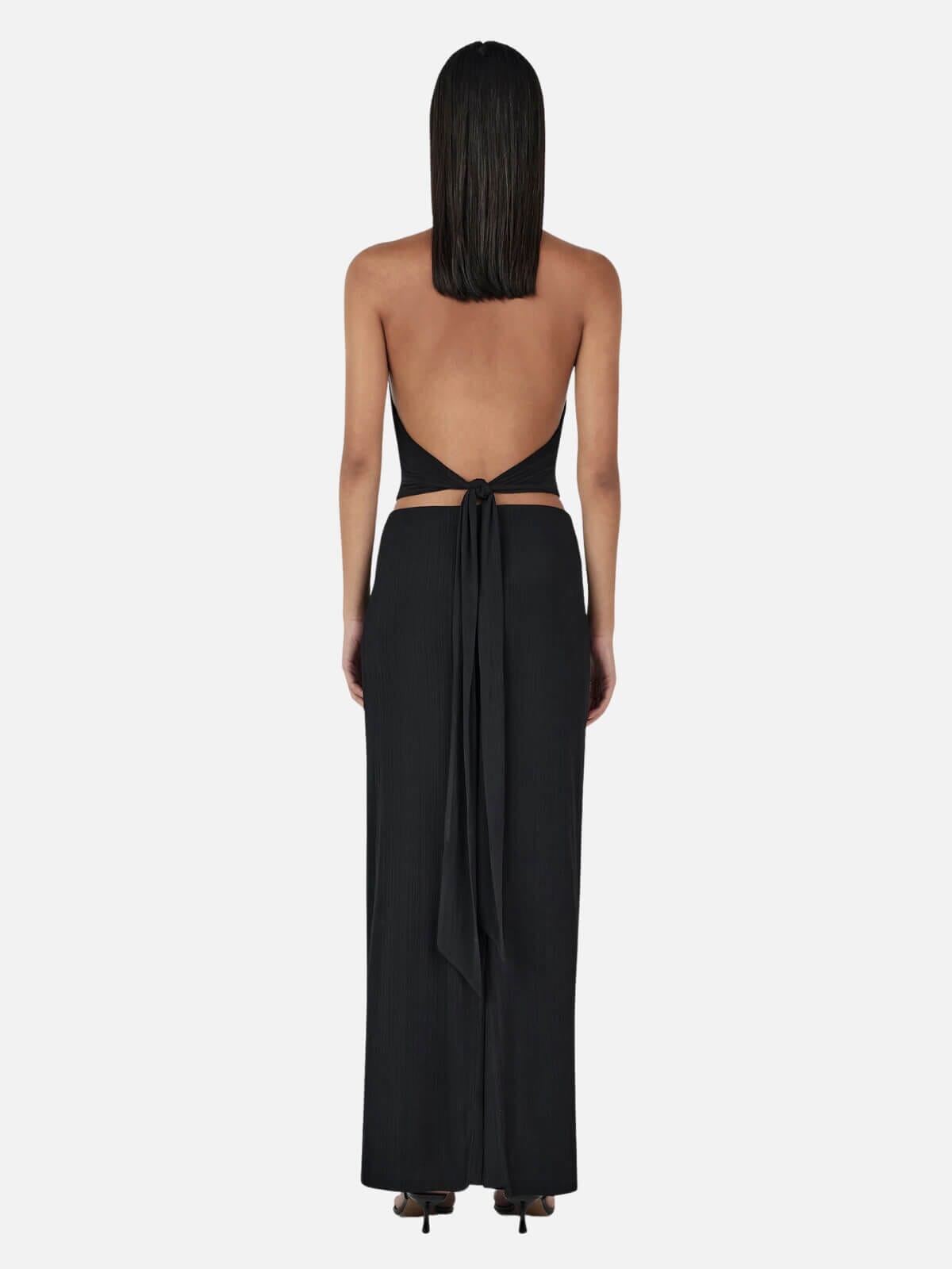 Ownley | Kiana Halter Top - Black | Perlu