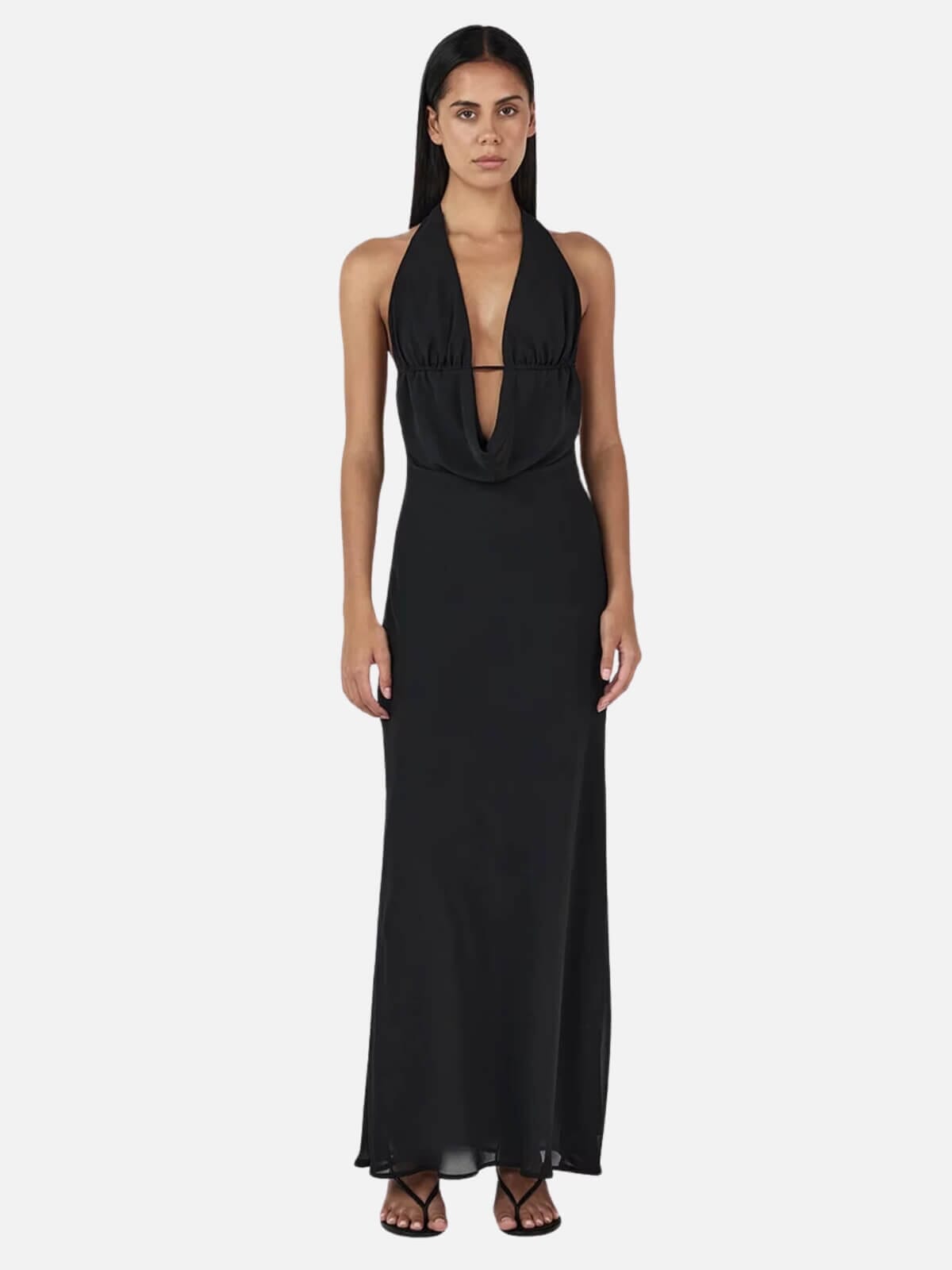 Ownley | Magson Maxi Dress - Black | Perlu