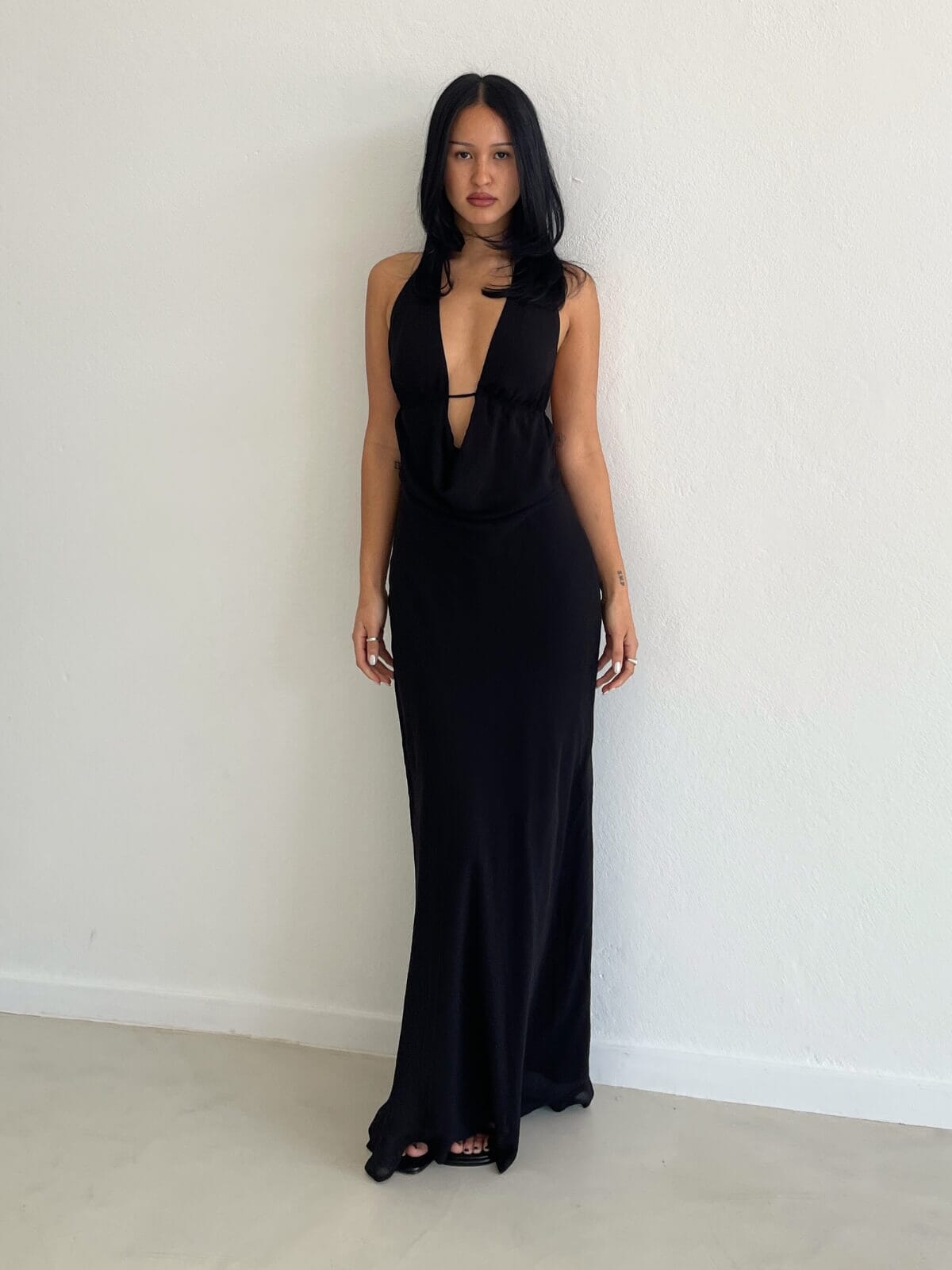 Magson Maxi Dress - Black Dresses & Jumpsuits Ownley 