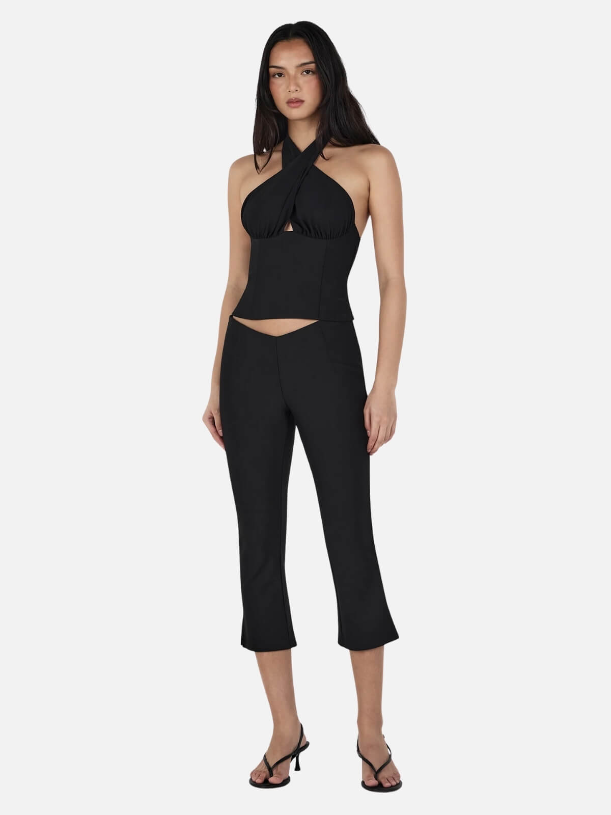 Chelsea Halter Top - Black