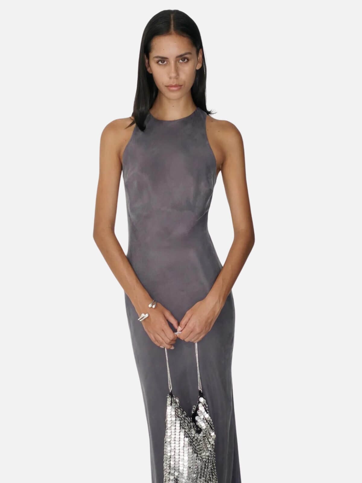 Ownley | Sienna Slip Dress - Slate | Perlu