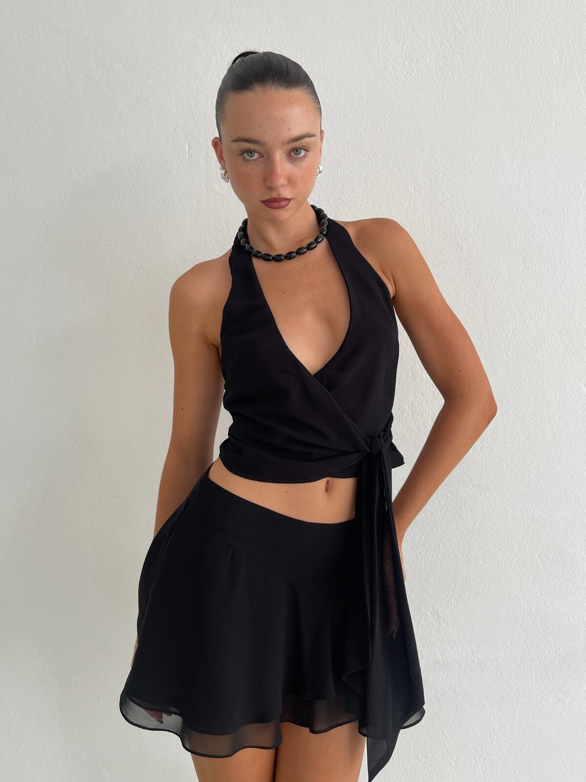 Yiana Mini Skirt - Black