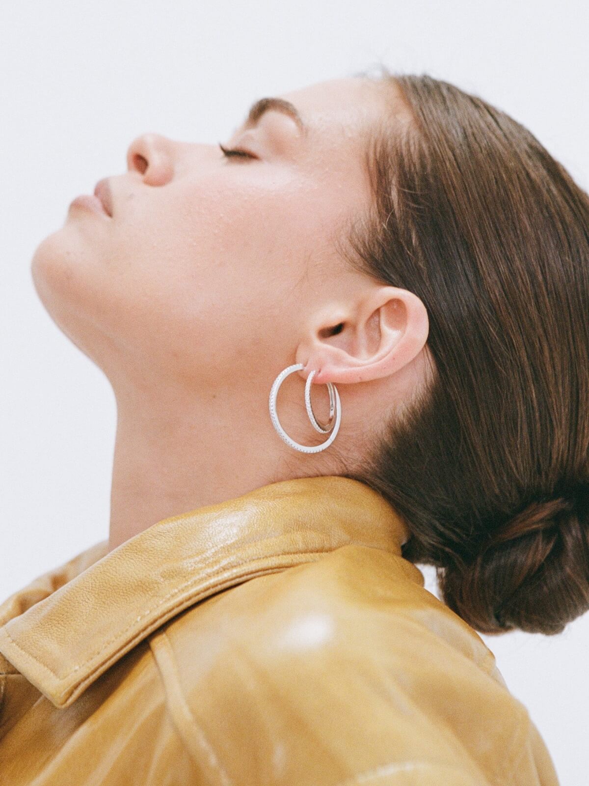 Angel Hoops - Silver 30mm