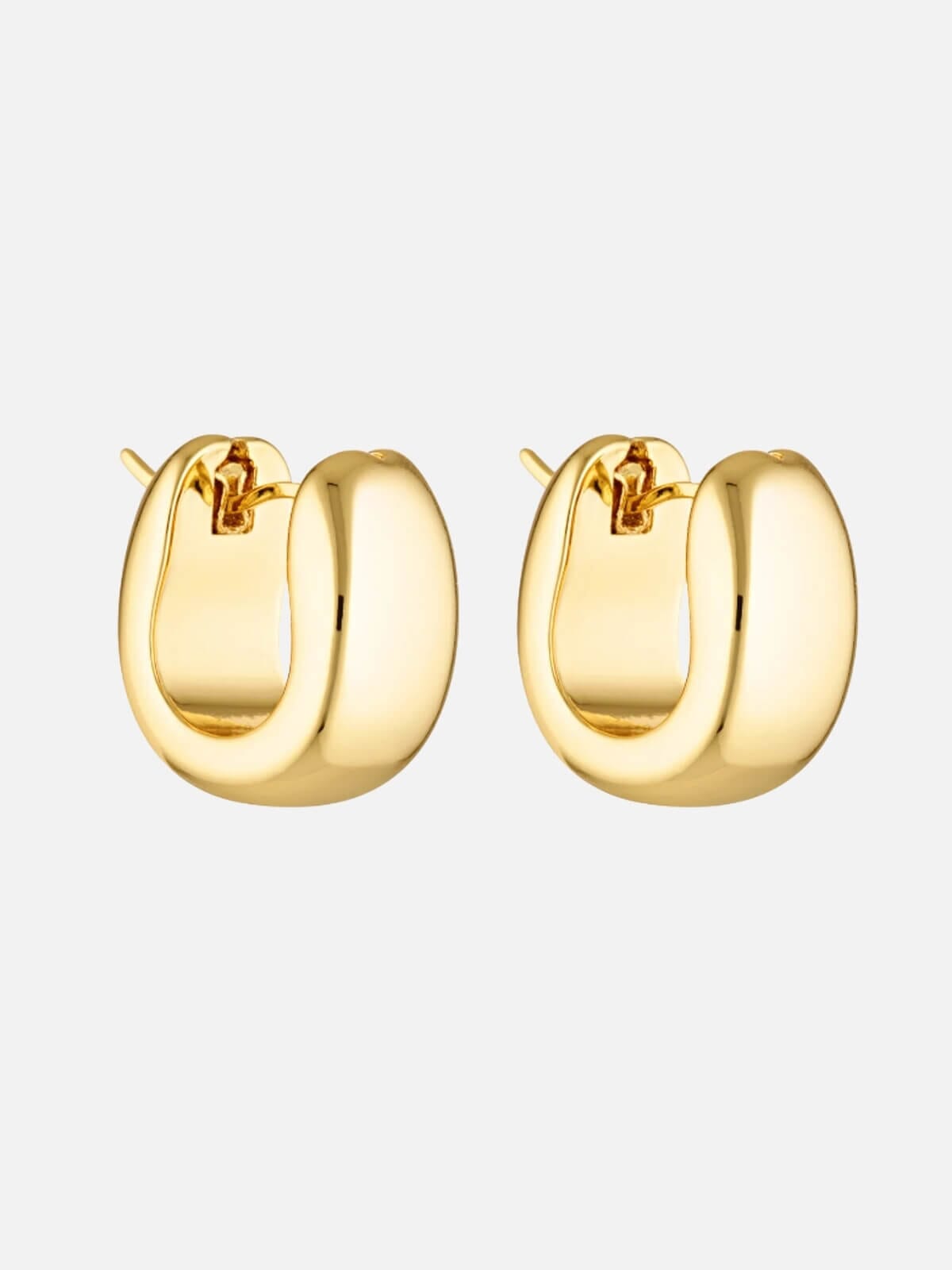 Blob Huggies - Gold Earrings Porter 