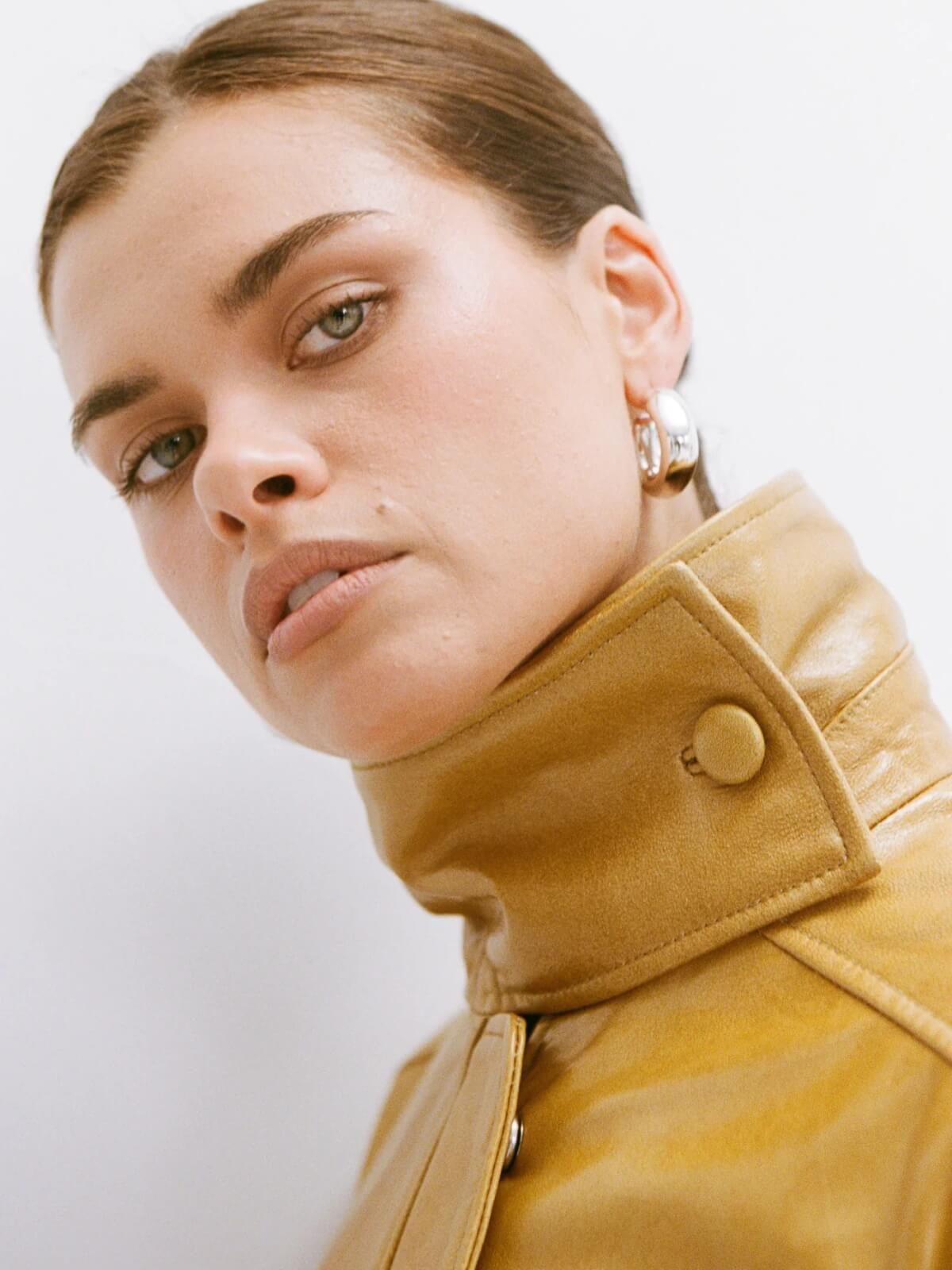 Dina Hoops - White Gold
