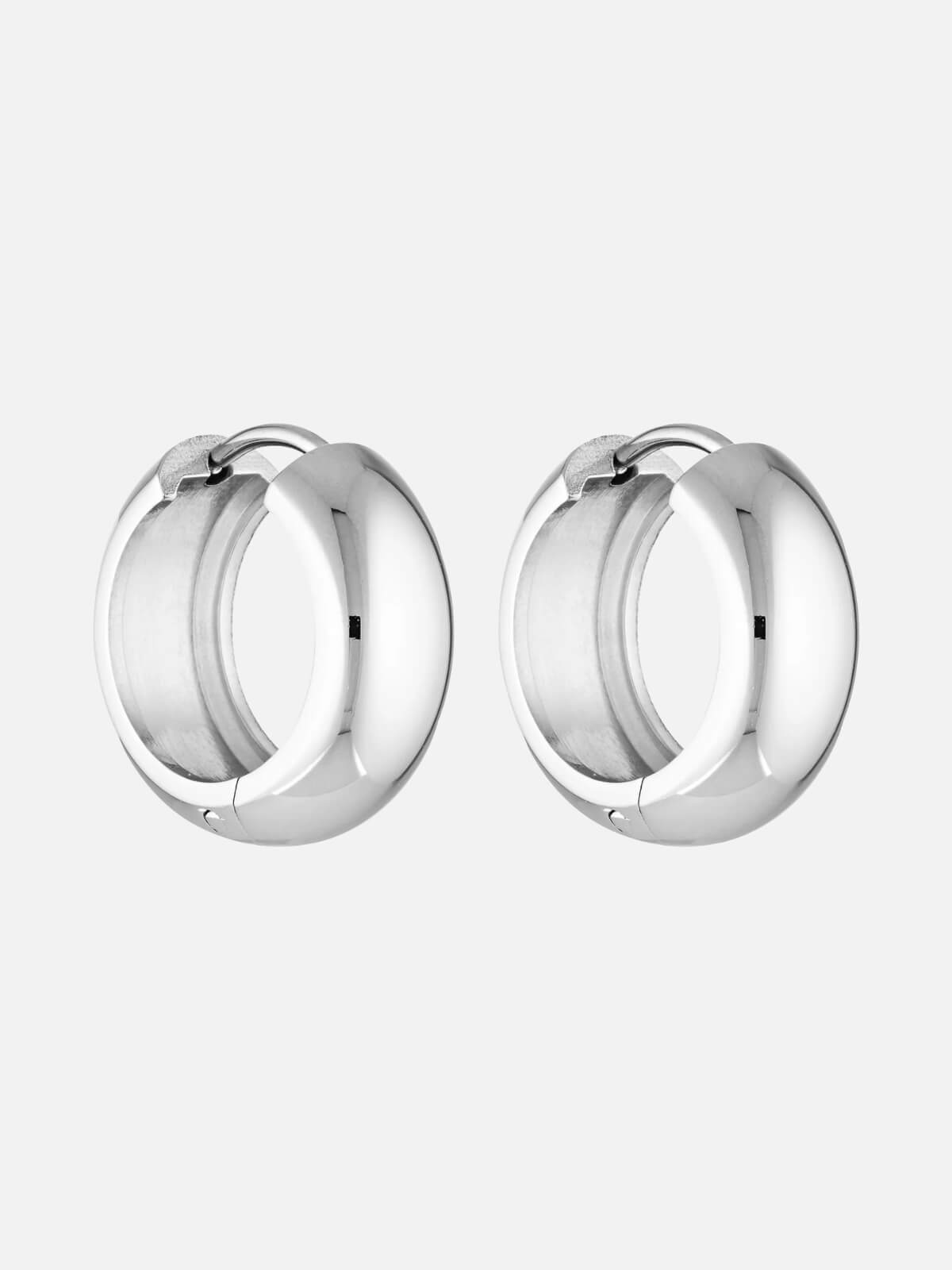 Petite Thick Huggies - White Gold 18mm