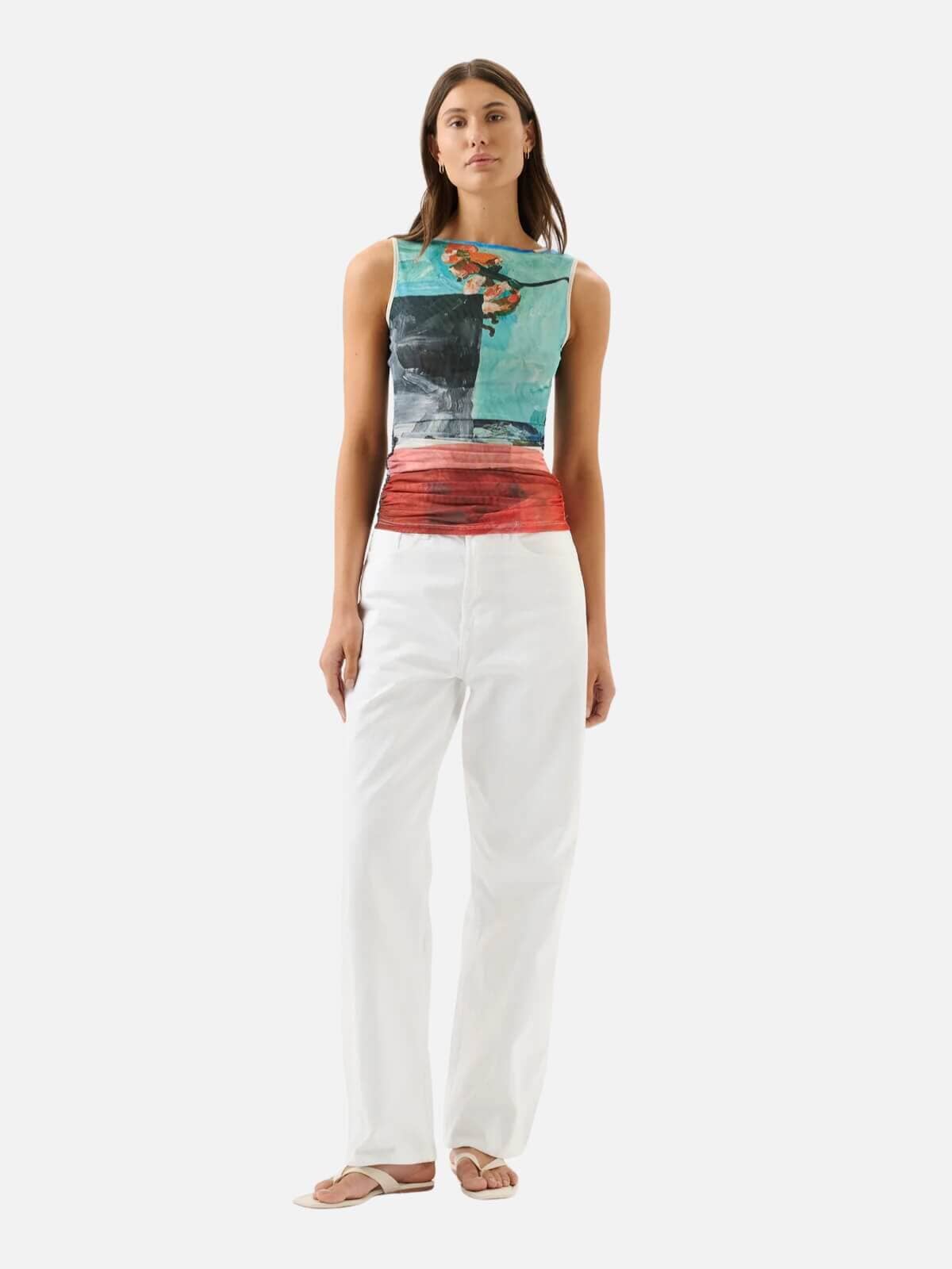 Roame | Darcy Mesh Tank - Wonderland | Perlu