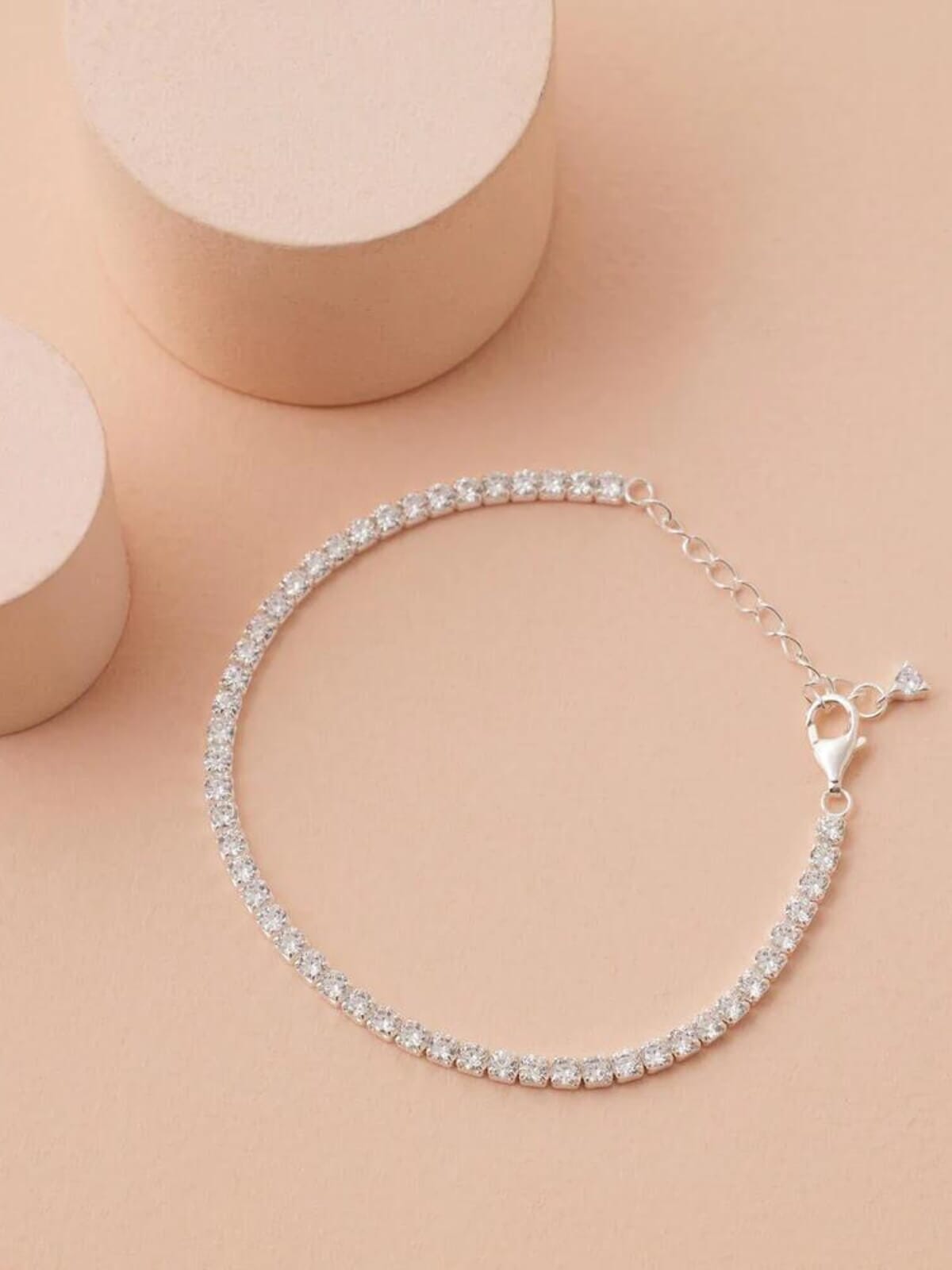 Saint Valentine | Aspen Tennis Bracelet - Silver | Perlu