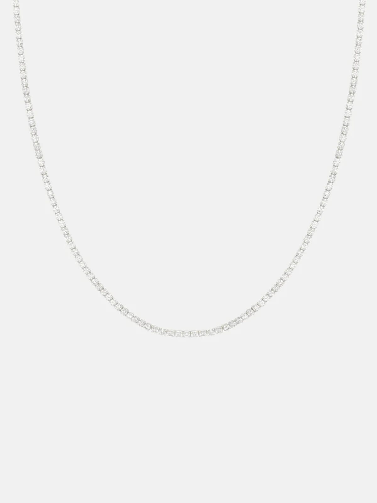 Saint Valentine | Aspen Tennis Necklace - Silver | Perlu