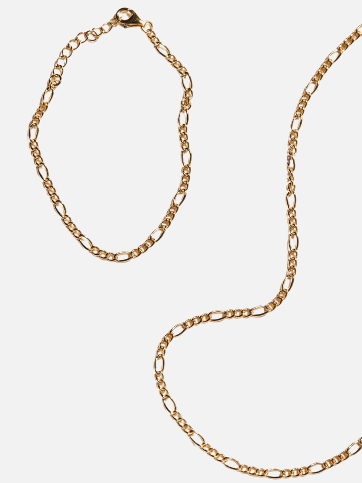 Figaro Chain Bracelet - Gold