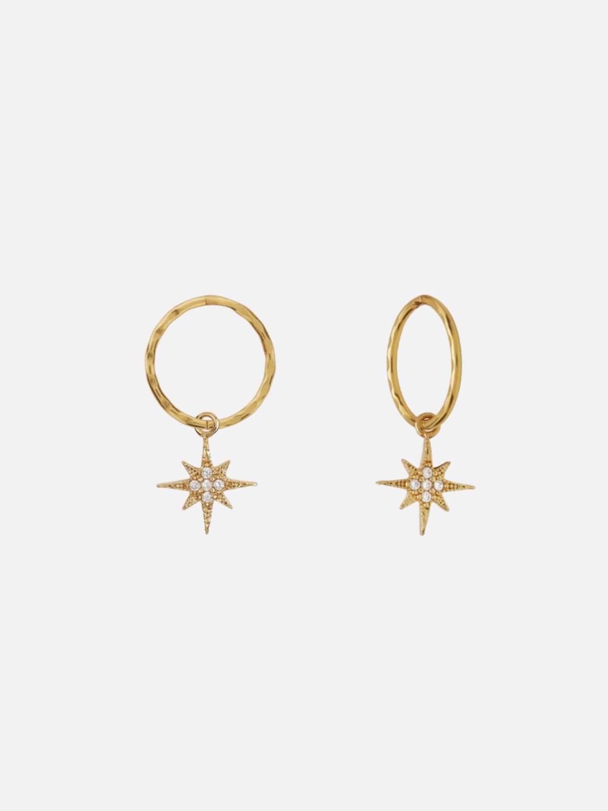 North Star Mini Hoops - Gold Earrings Saint Valentine 