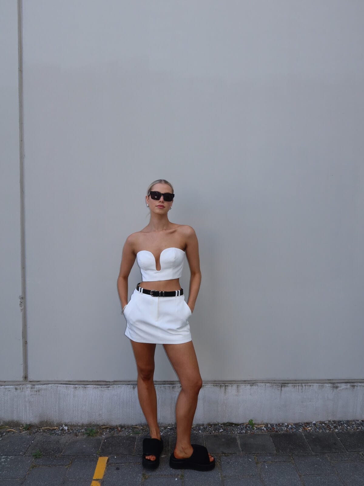 Shona Joy | Sara Micro Mini Skirt - Coconut | Perlu
